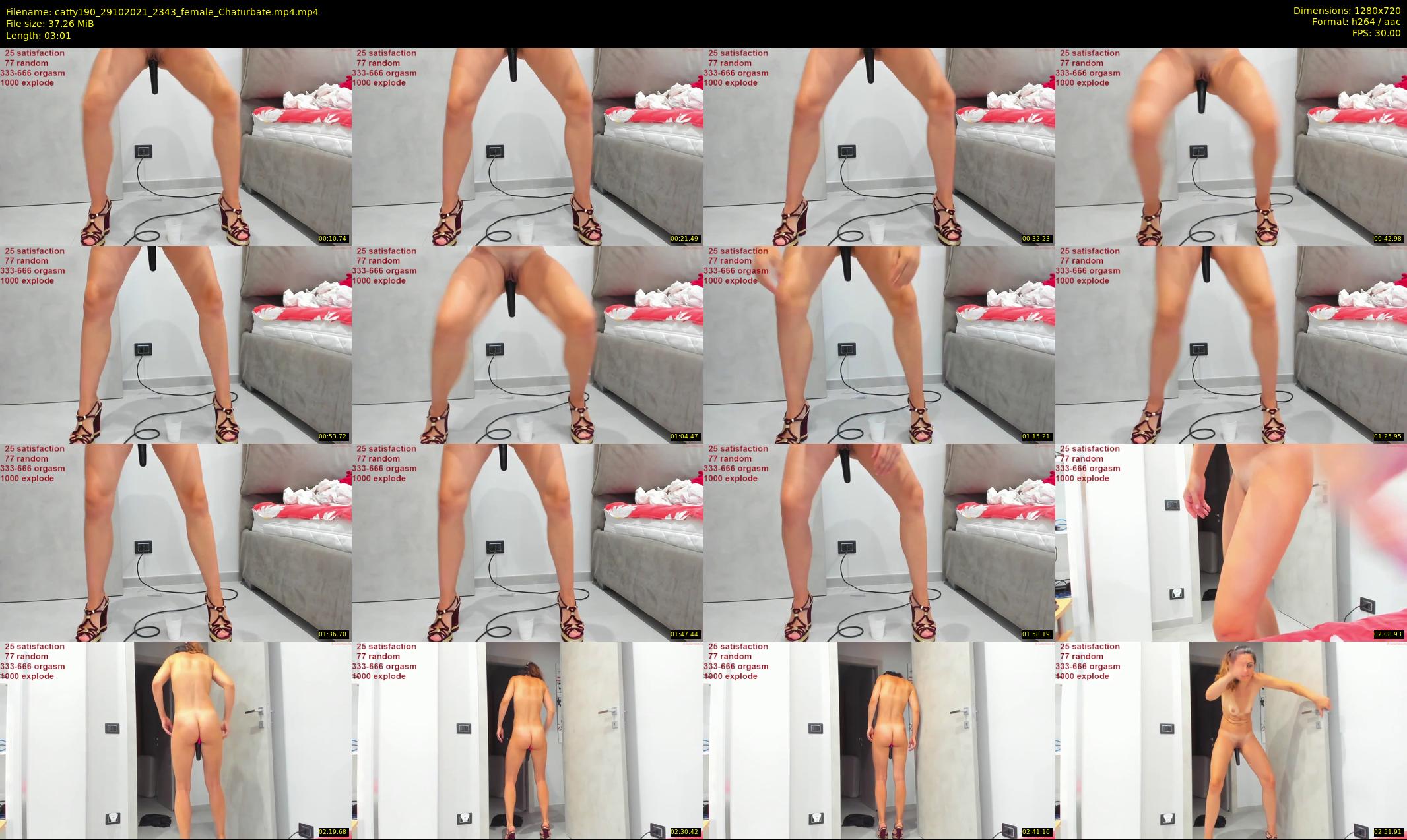 catty190 — 4 minute Chaturbate female cam show recording, 720p, Oct 29, 2021