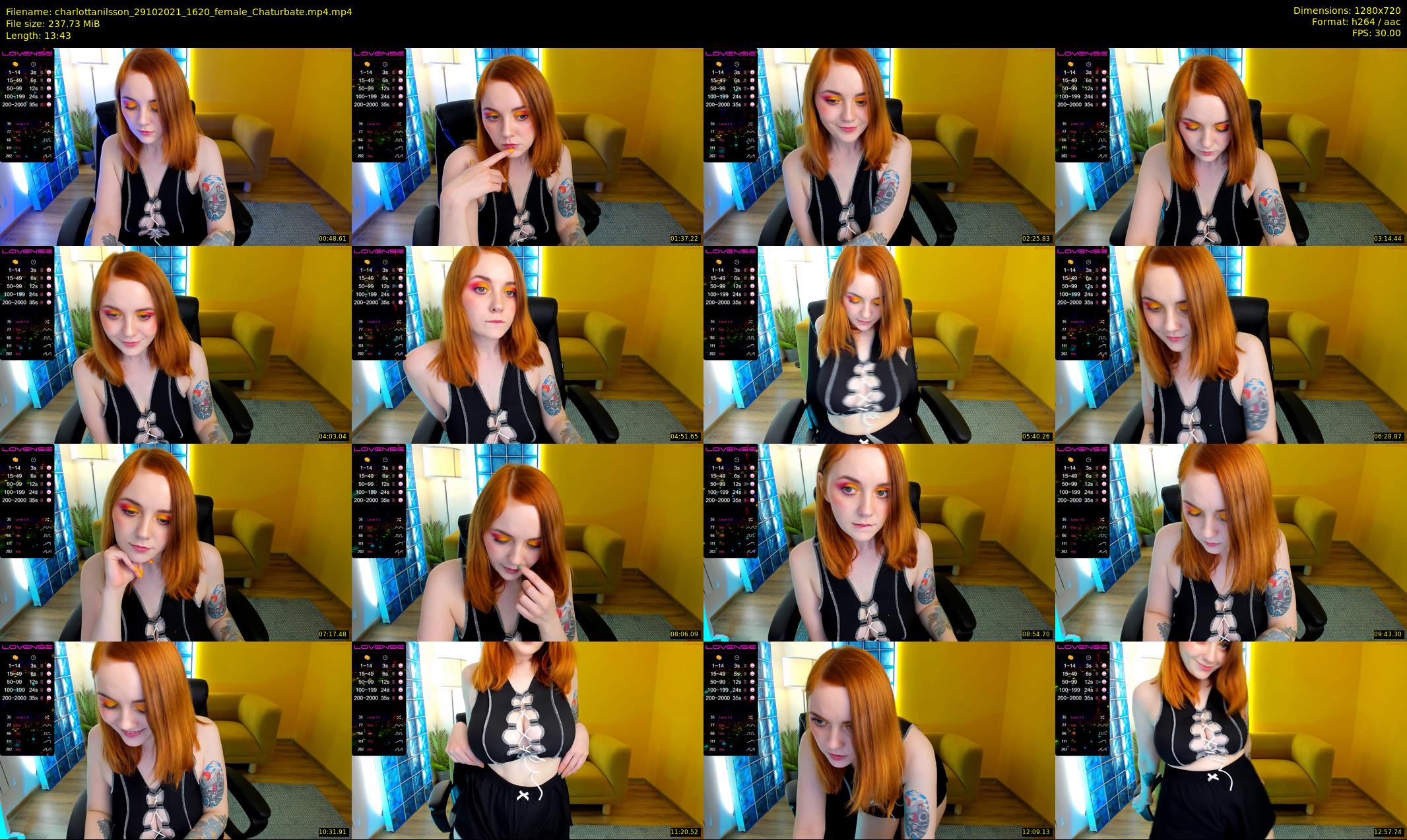 charlottanilsson — 14 minute Chaturbate female cam show recording, 720p, Oct 29, 2021