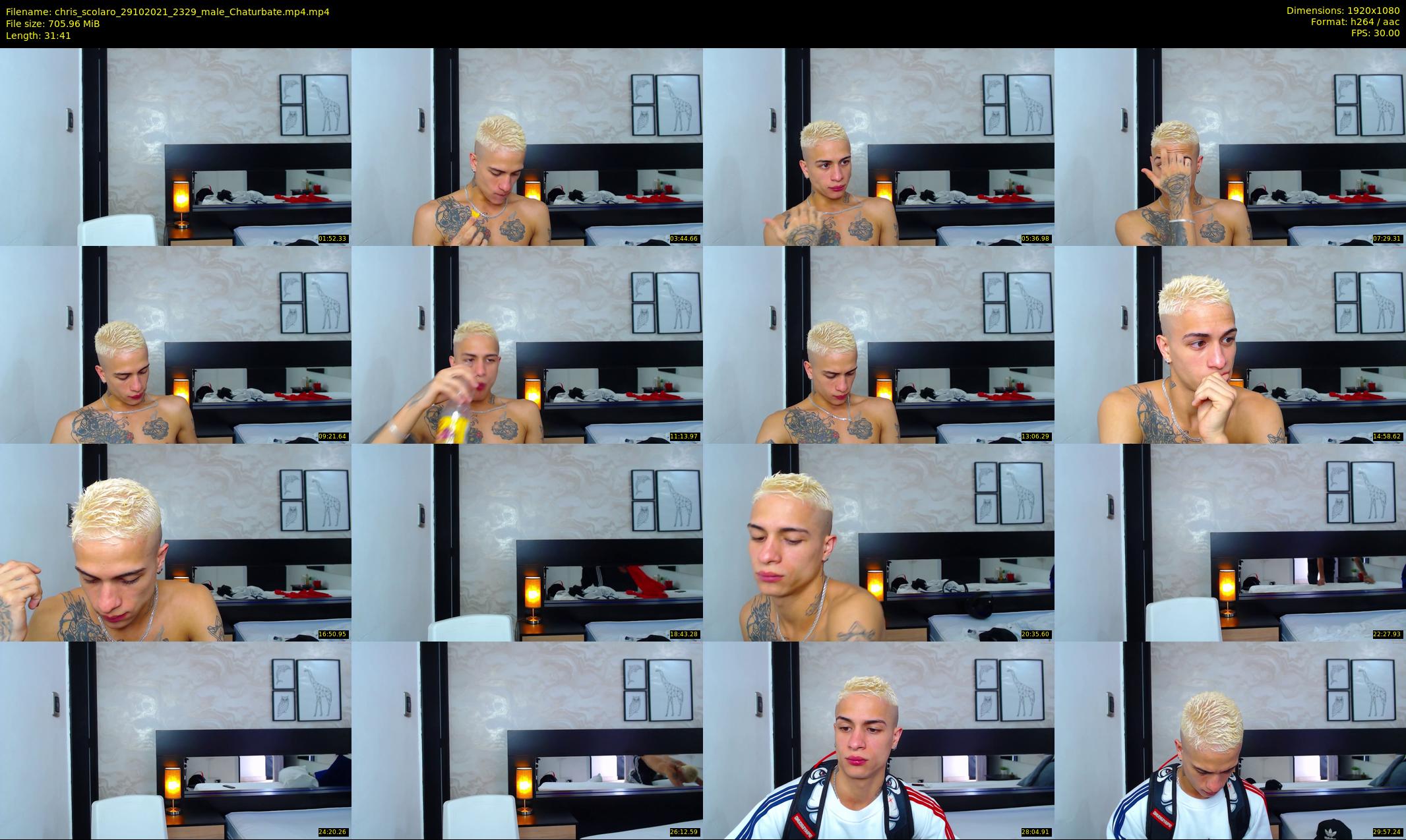 chris_scolaro — 32 minute Chaturbate male cam show recording, 1080p, Oct 29, 2021