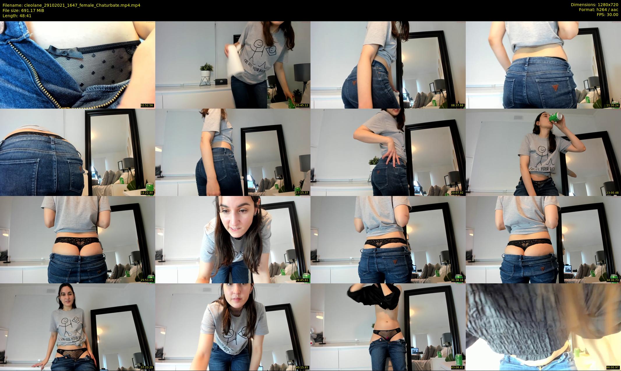 cleolane — 49 minute Chaturbate female cam show recording, 720p, Oct 29, 2021