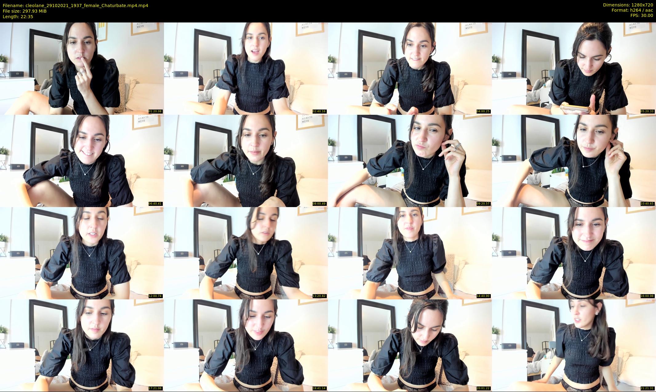 cleolane — 23 minute Chaturbate female cam show recording, 720p, Oct 29, 2021