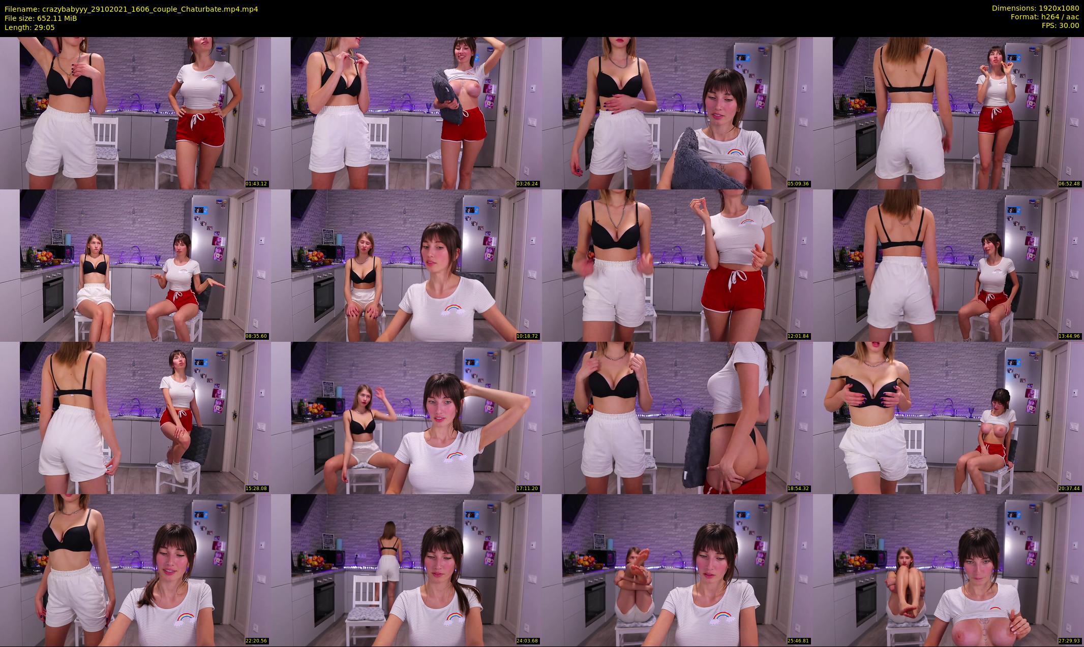 crazybabyyy — 30 minute Chaturbate couple cam show recording, 1080p, Oct 29, 2021