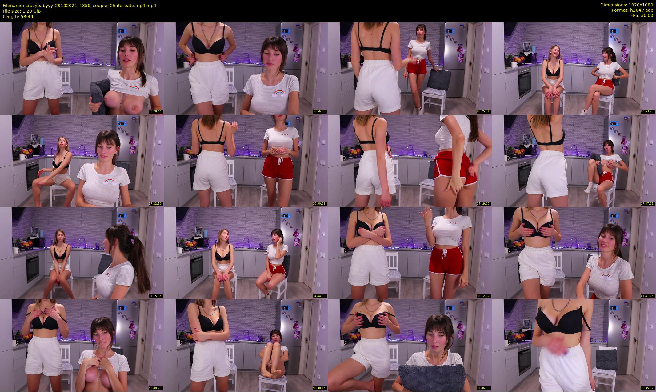 crazybabyyy — 59 minute Chaturbate couple cam show recording, 1080p, Oct 29, 2021