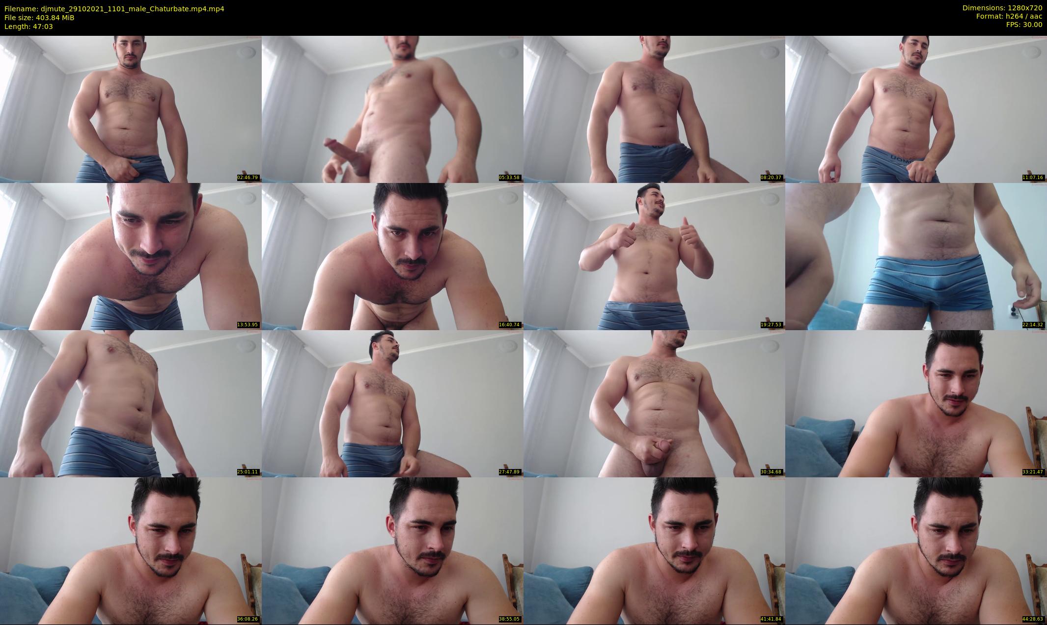 djmute — 48 minute Chaturbate male cam show recording, 720p, Oct 29, 2021