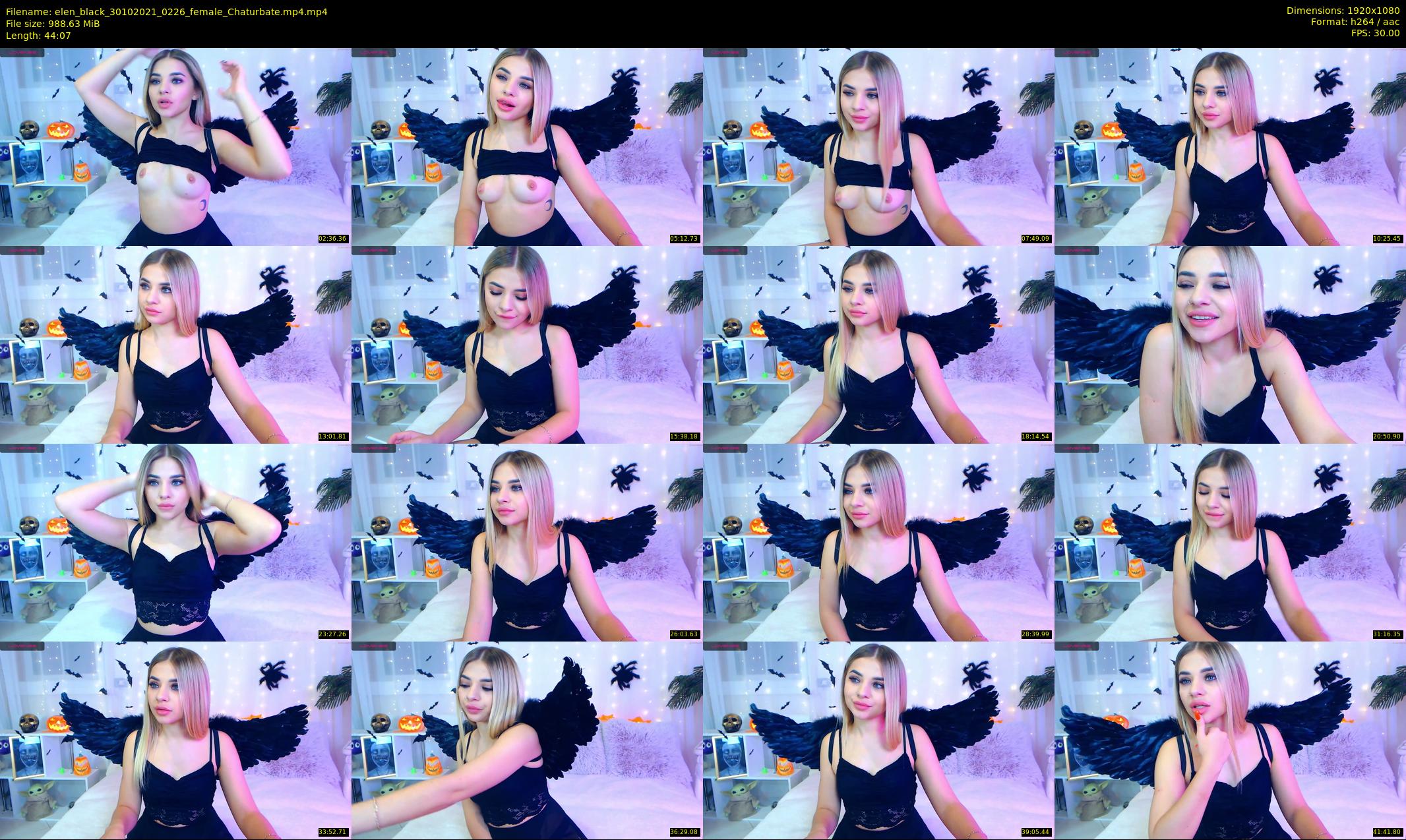 elen_black — 45 minute Chaturbate female cam show recording, 1080p, Oct 30, 2021