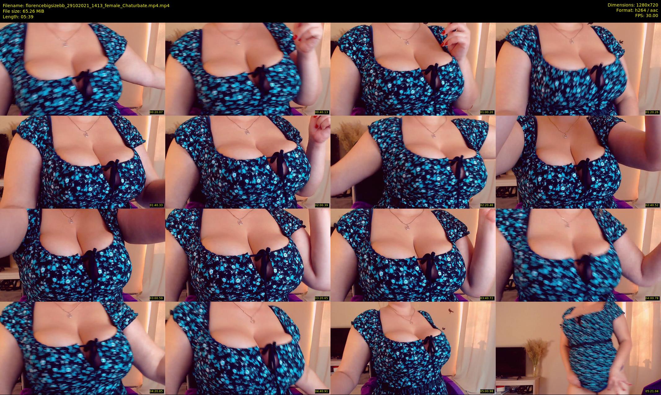 florencebigsizebb — 6 minute Chaturbate female cam show recording, 720p, Oct 29, 2021