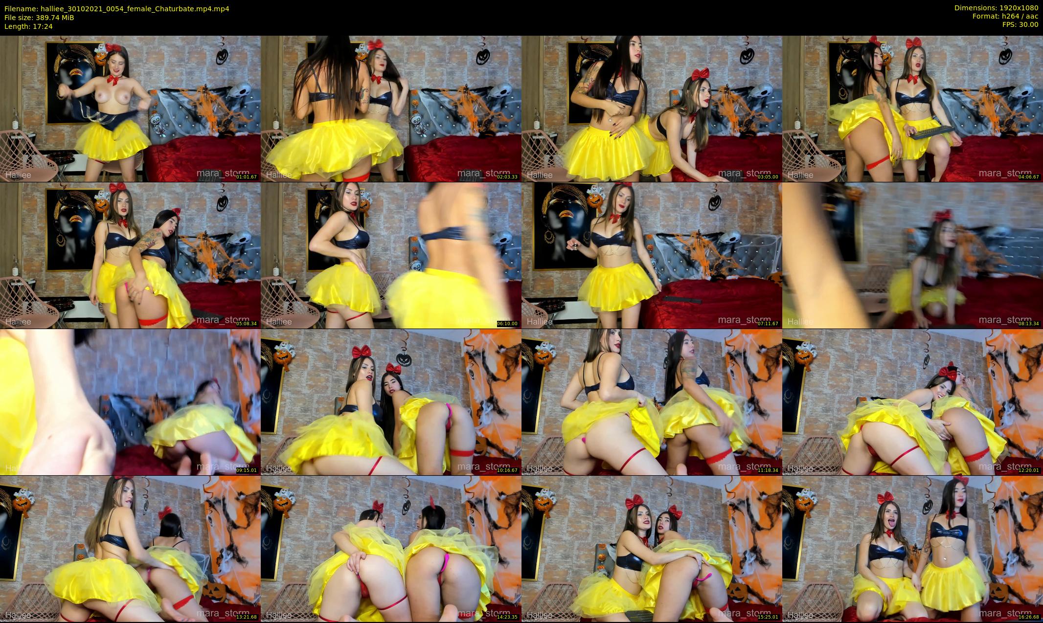 halliee — 18 minute Chaturbate couple cam show recording, 1080p, Oct 30, 2021
