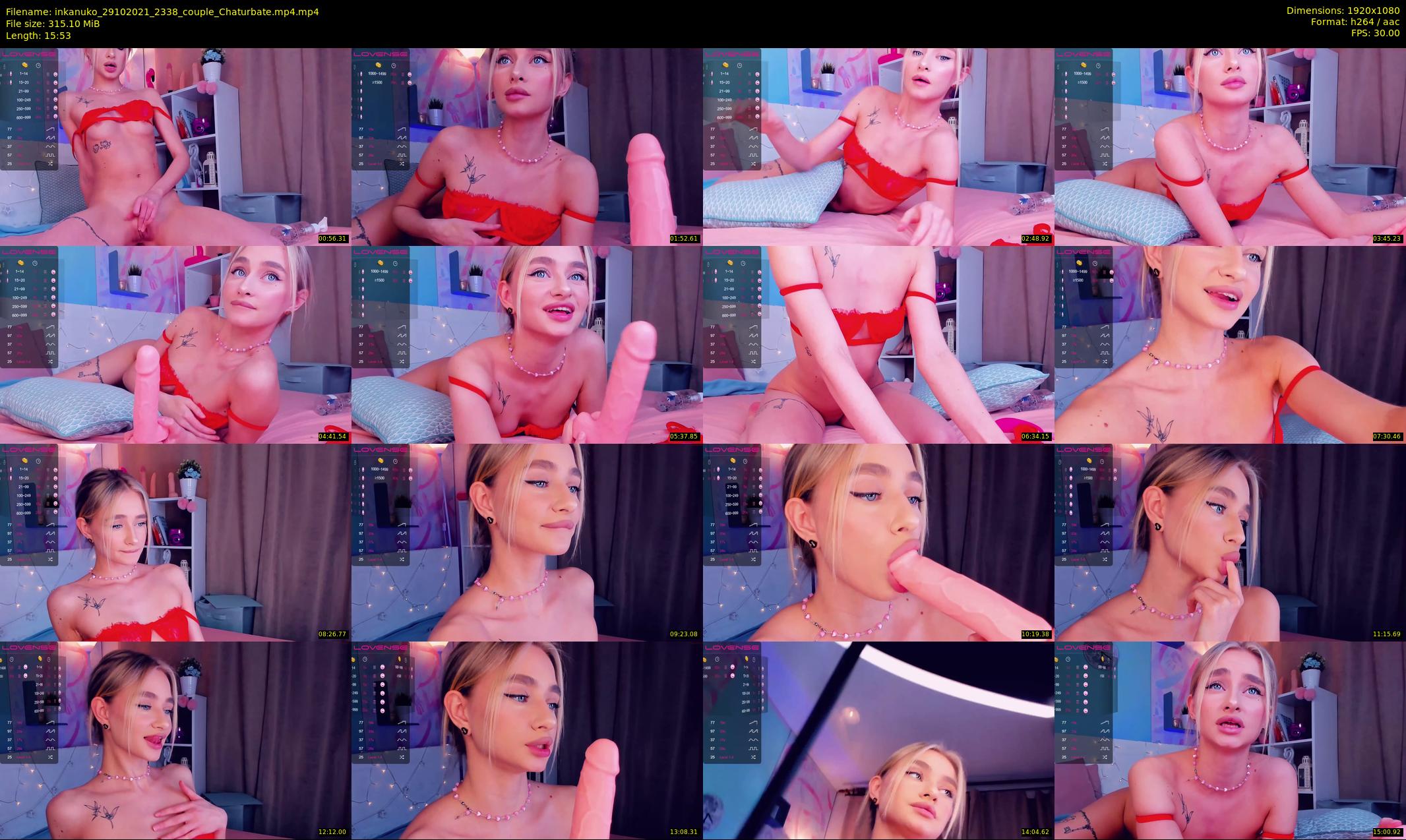 inkanuko — 16 minute Chaturbate couple cam show recording, 1080p, Oct 29, 2021