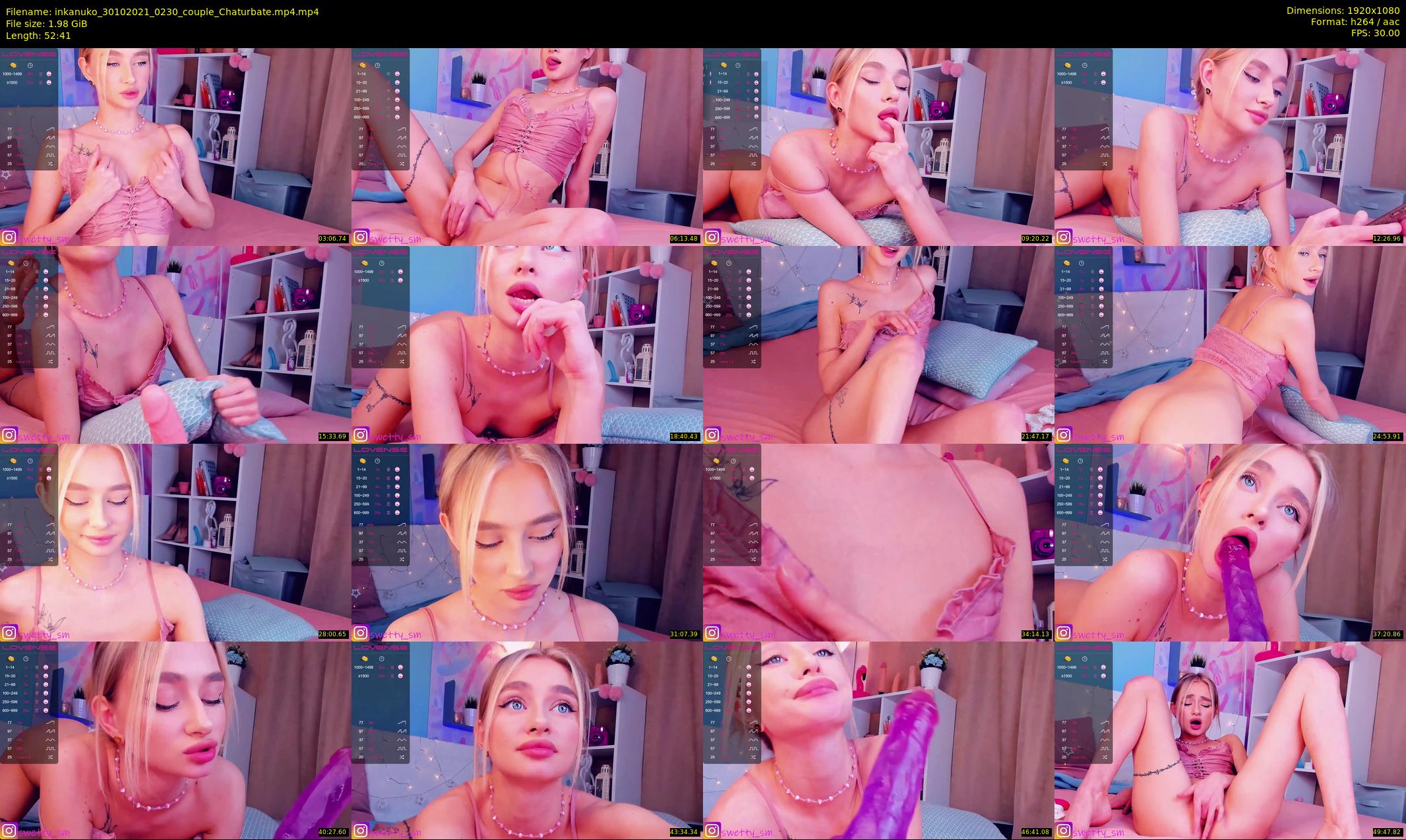 inkanuko — 53 minute Chaturbate couple cam show recording, 1080p, Oct 30, 2021