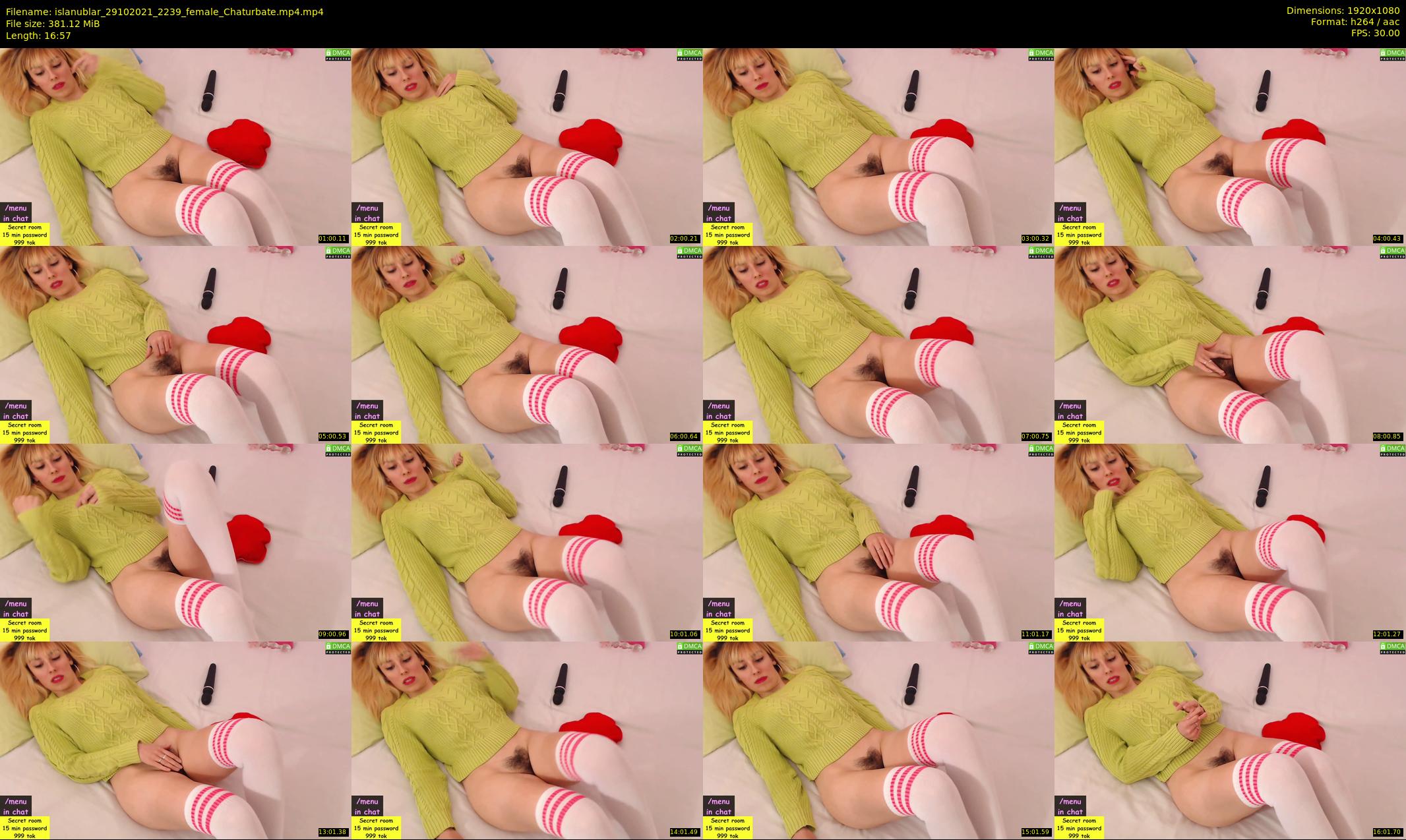 islanublar — 17 minute Chaturbate female cam show recording, 1080p, Oct 29, 2021