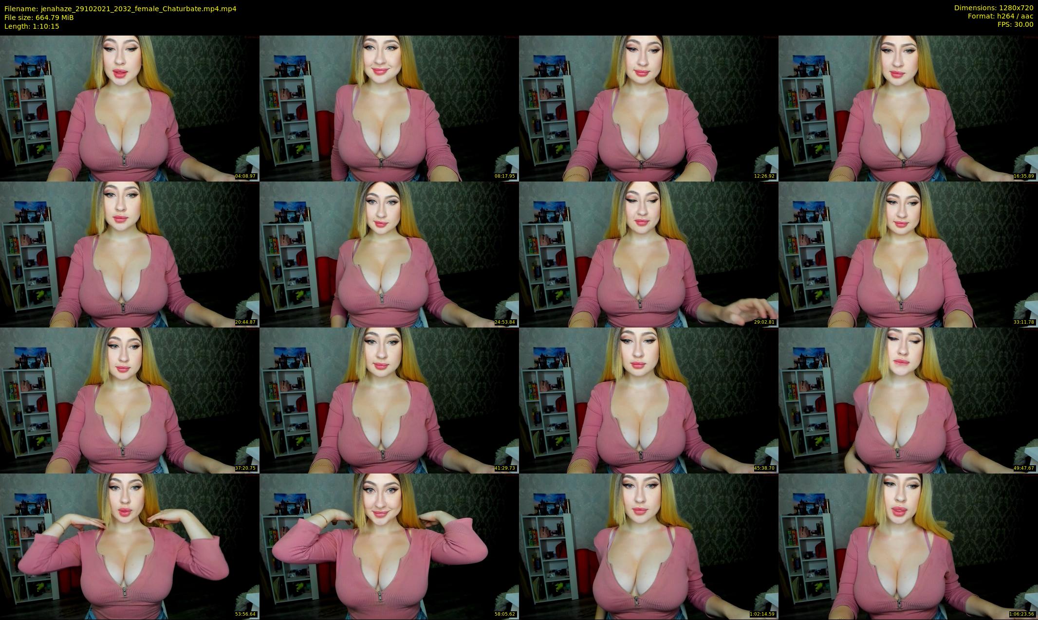 jenahaze — 71 minute Chaturbate female cam show recording, 720p, Oct 29, 2021