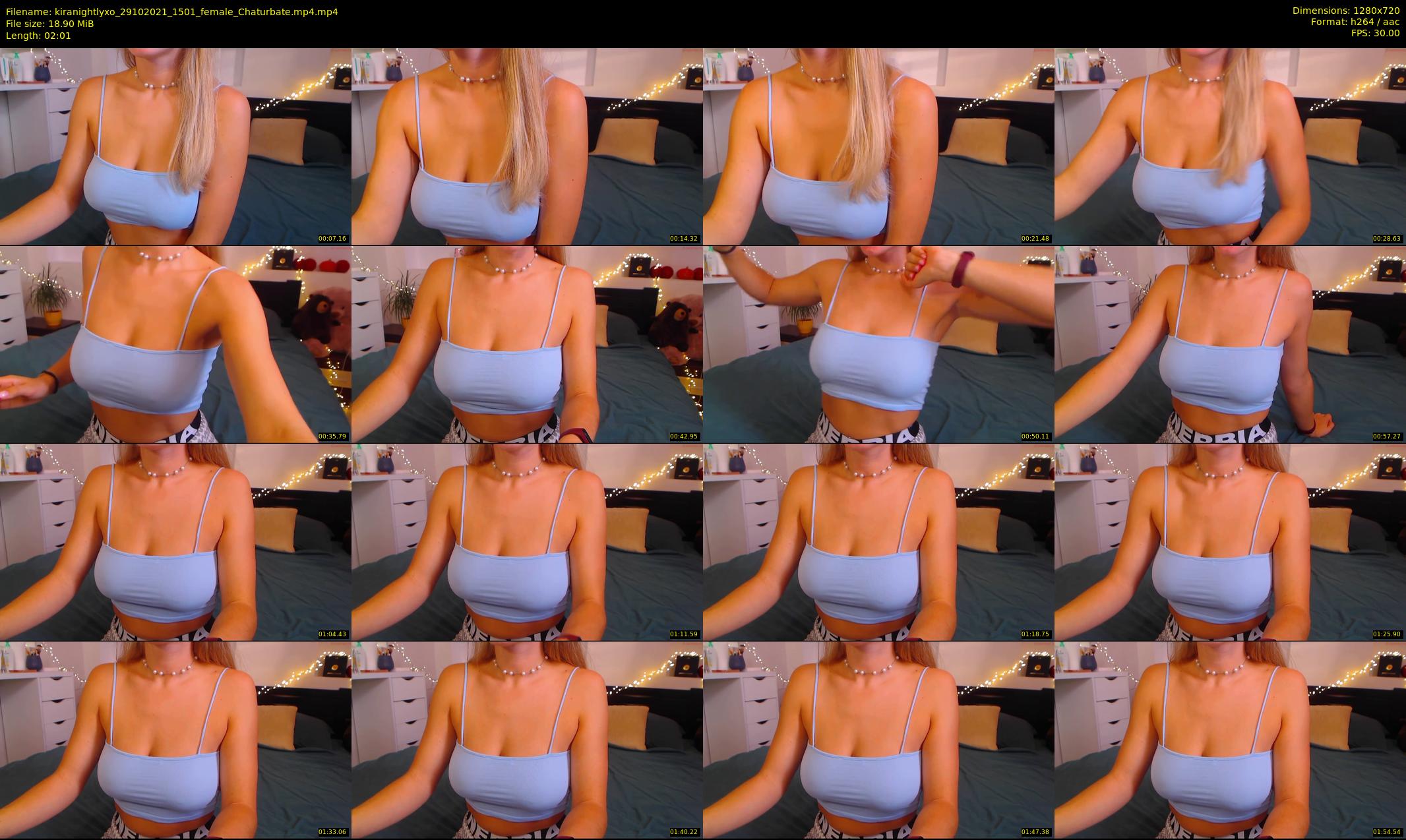 kiranightlyxo — 3 minute Chaturbate female cam show recording, 720p, Oct 29, 2021