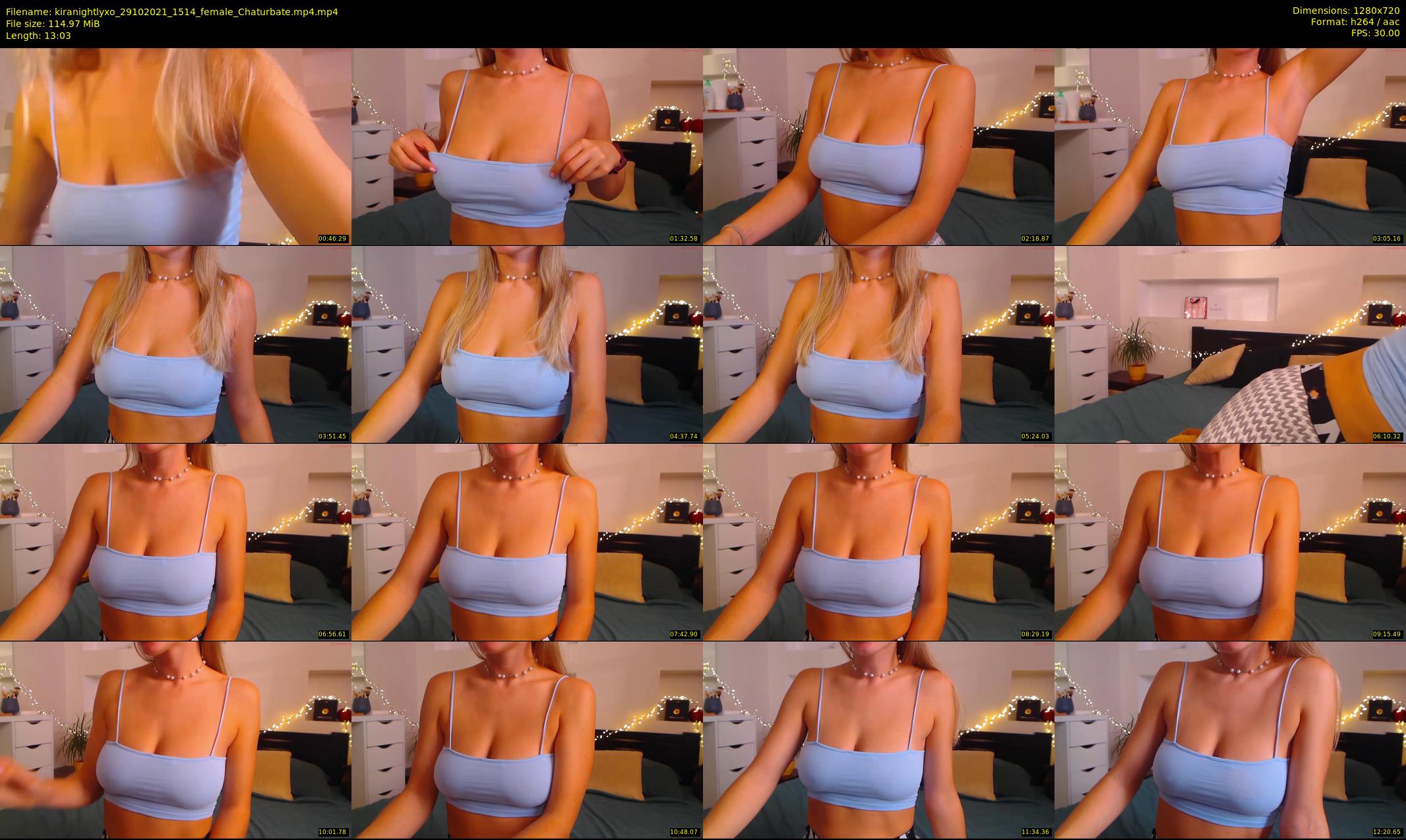 kiranightlyxo — 14 minute Chaturbate female cam show recording, 720p, Oct 29, 2021