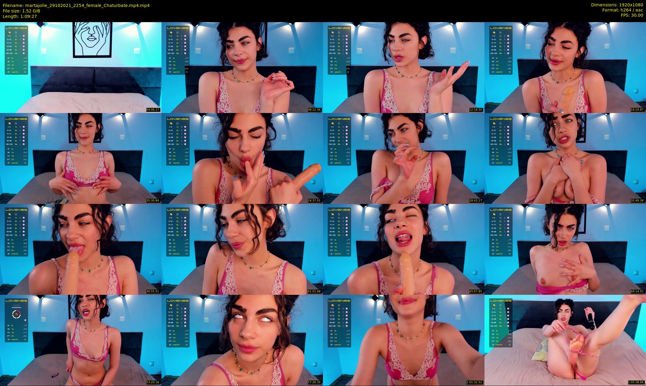 martajolie — 70 minute Chaturbate female cam show recording, 1080p, Oct 29, 2021
