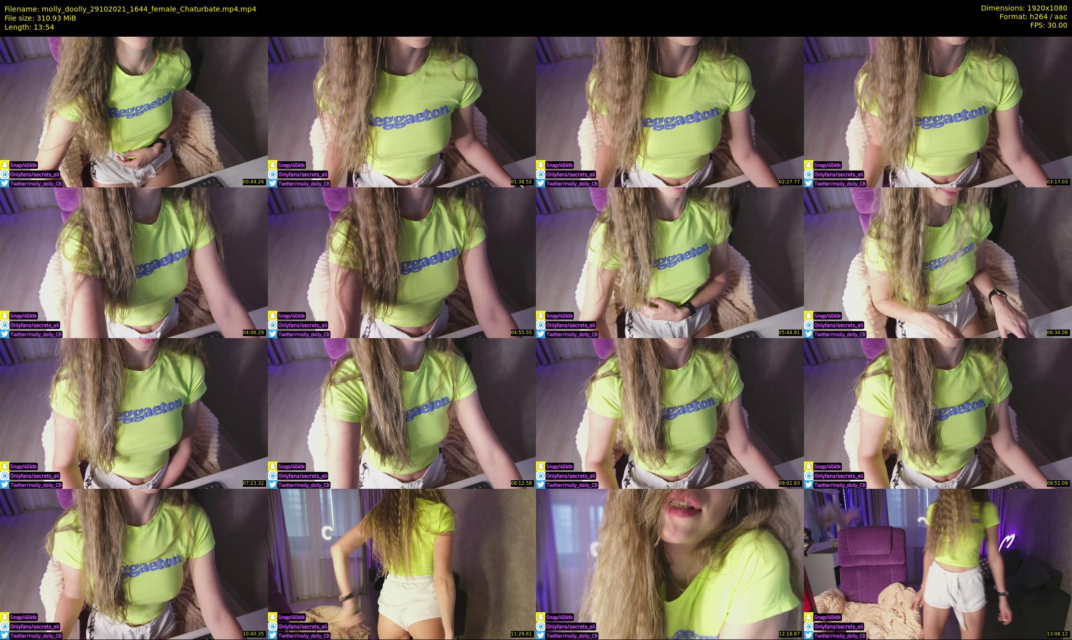 molly_doolly — 14 minute Chaturbate female cam show recording, 1080p, Oct 29, 2021