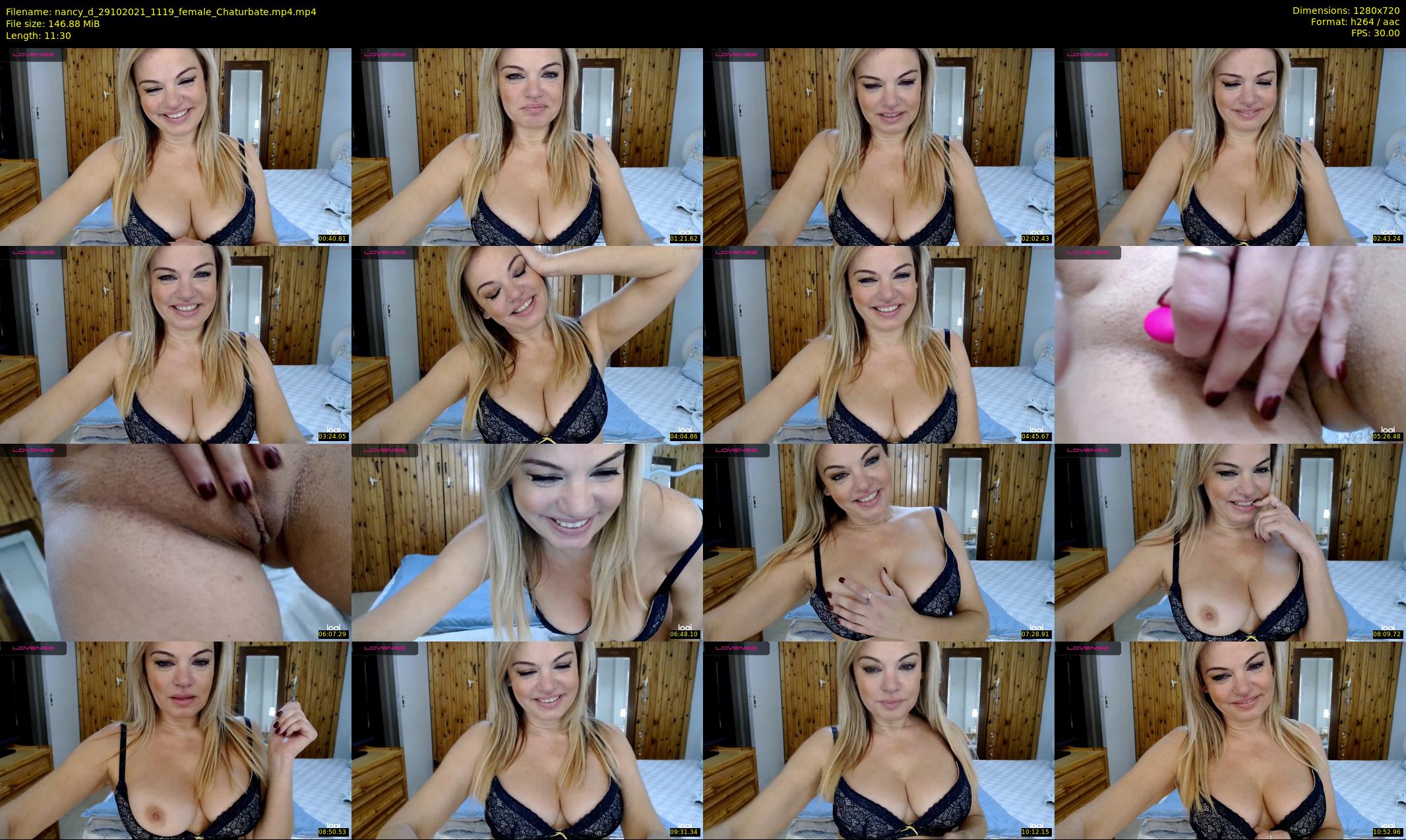 nancy_d — 12 minute Chaturbate female cam show recording, 720p, Oct 29, 2021