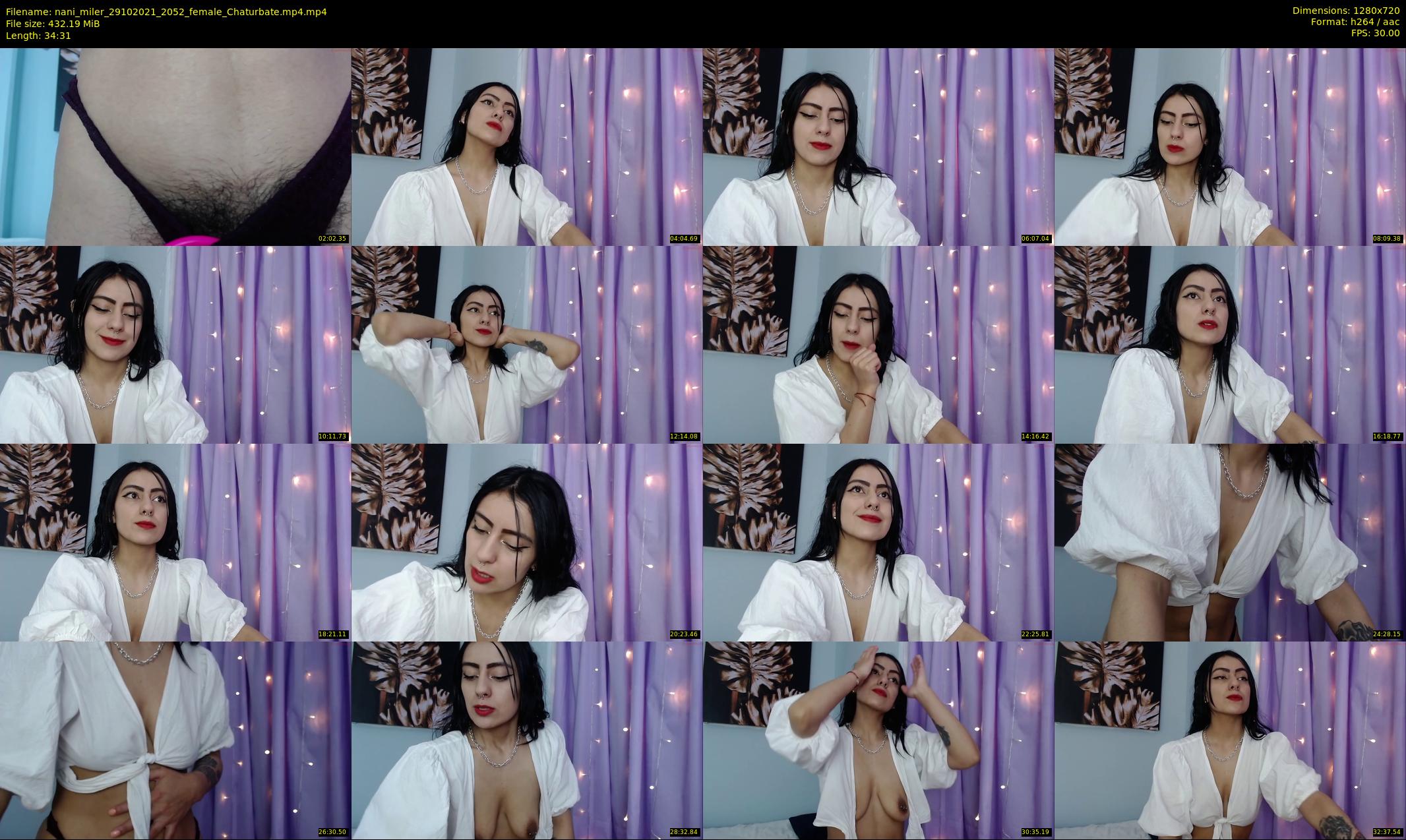 nani_miler — 35 minute Chaturbate female cam show recording, 720p, Oct 29, 2021