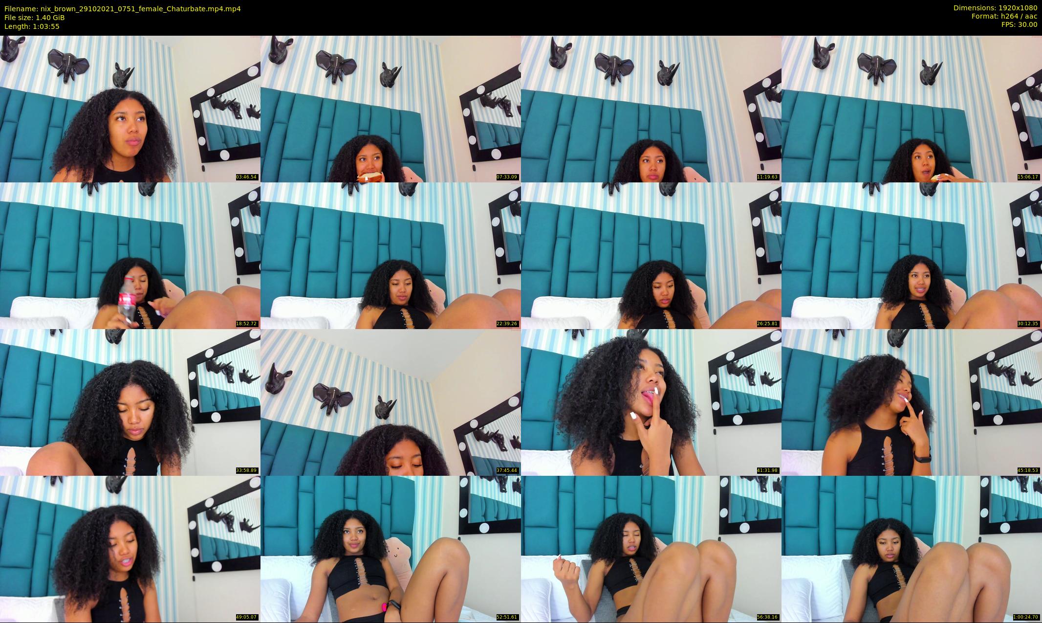 nix_brown — 64 minute Chaturbate female cam show recording, 1080p, Oct 29, 2021