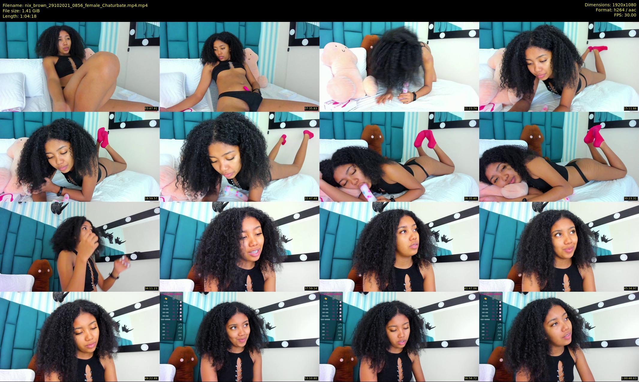 nix_brown — 65 minute Chaturbate female cam show recording, 1080p, Oct 29, 2021