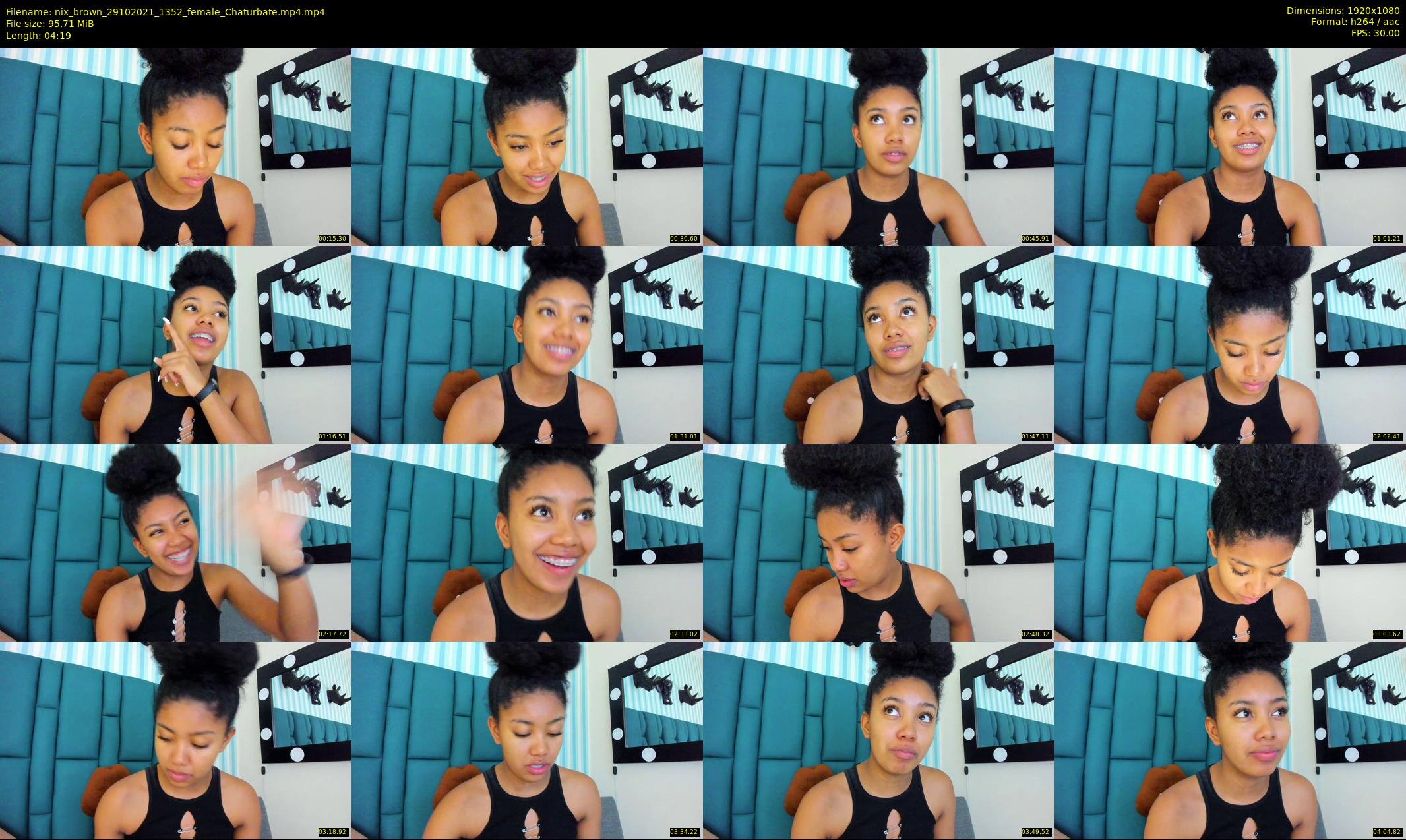 nix_brown — 5 minute Chaturbate female cam show recording, 1080p, Oct 29, 2021