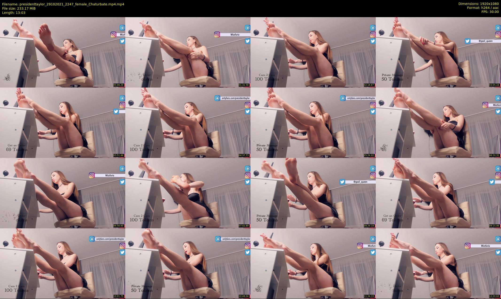 presidenttaylor — 14 minute Chaturbate female cam show recording, 1080p, Oct 29, 2021