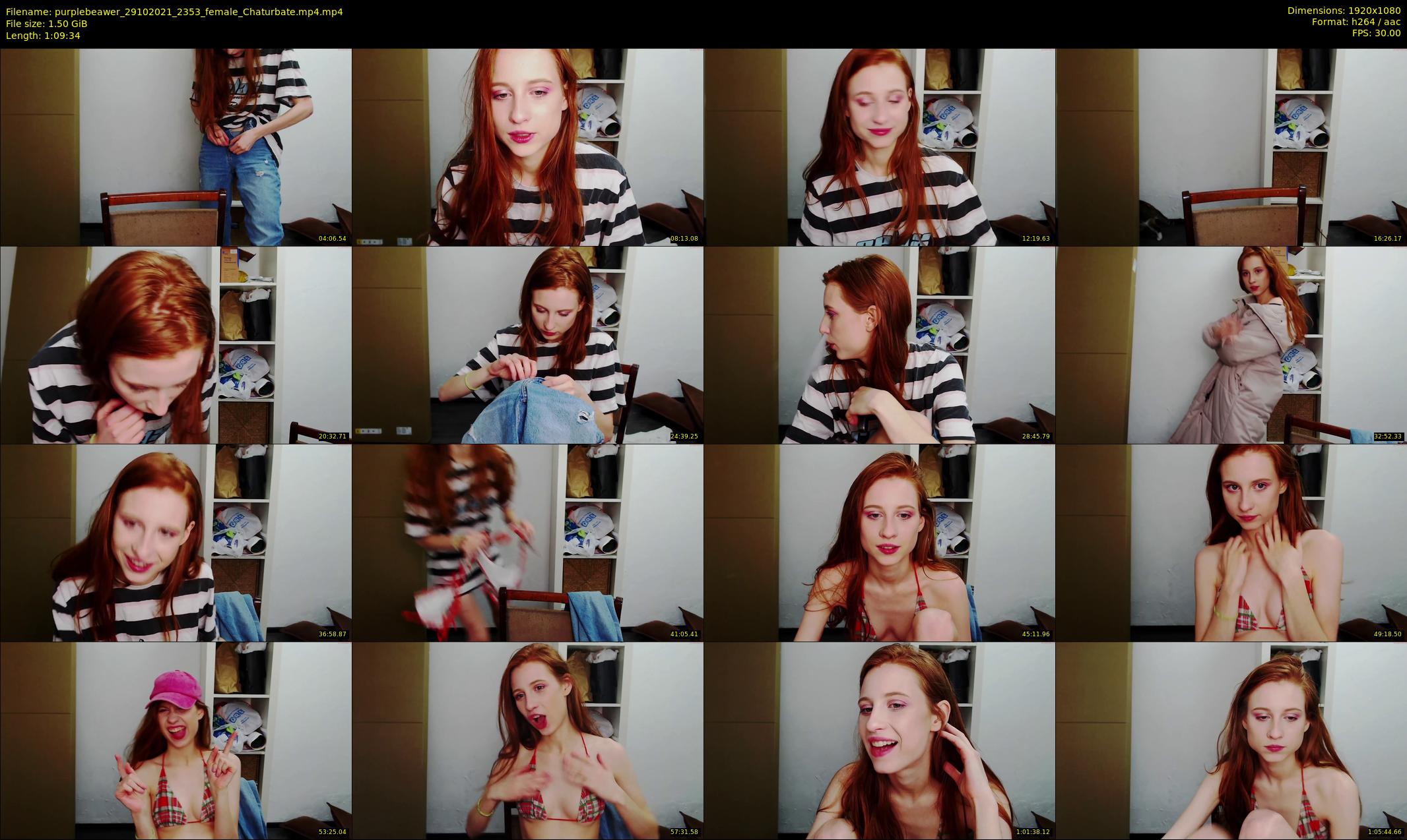 purplebeawer — 70 minute Chaturbate female cam show recording, 1080p, Oct 29, 2021