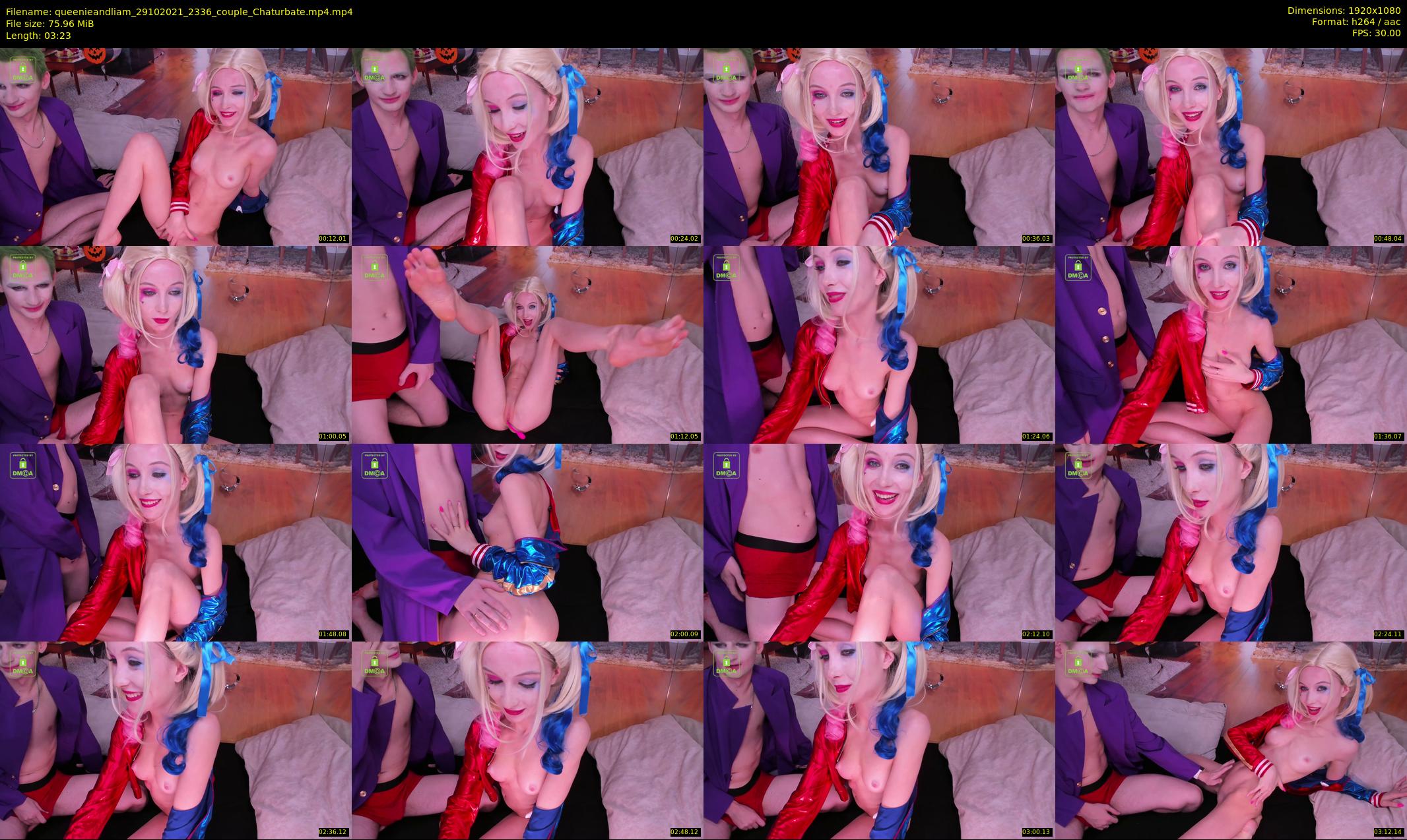 queenieandliam — 4 minute Chaturbate couple cam show recording, 1080p, Oct 29, 2021