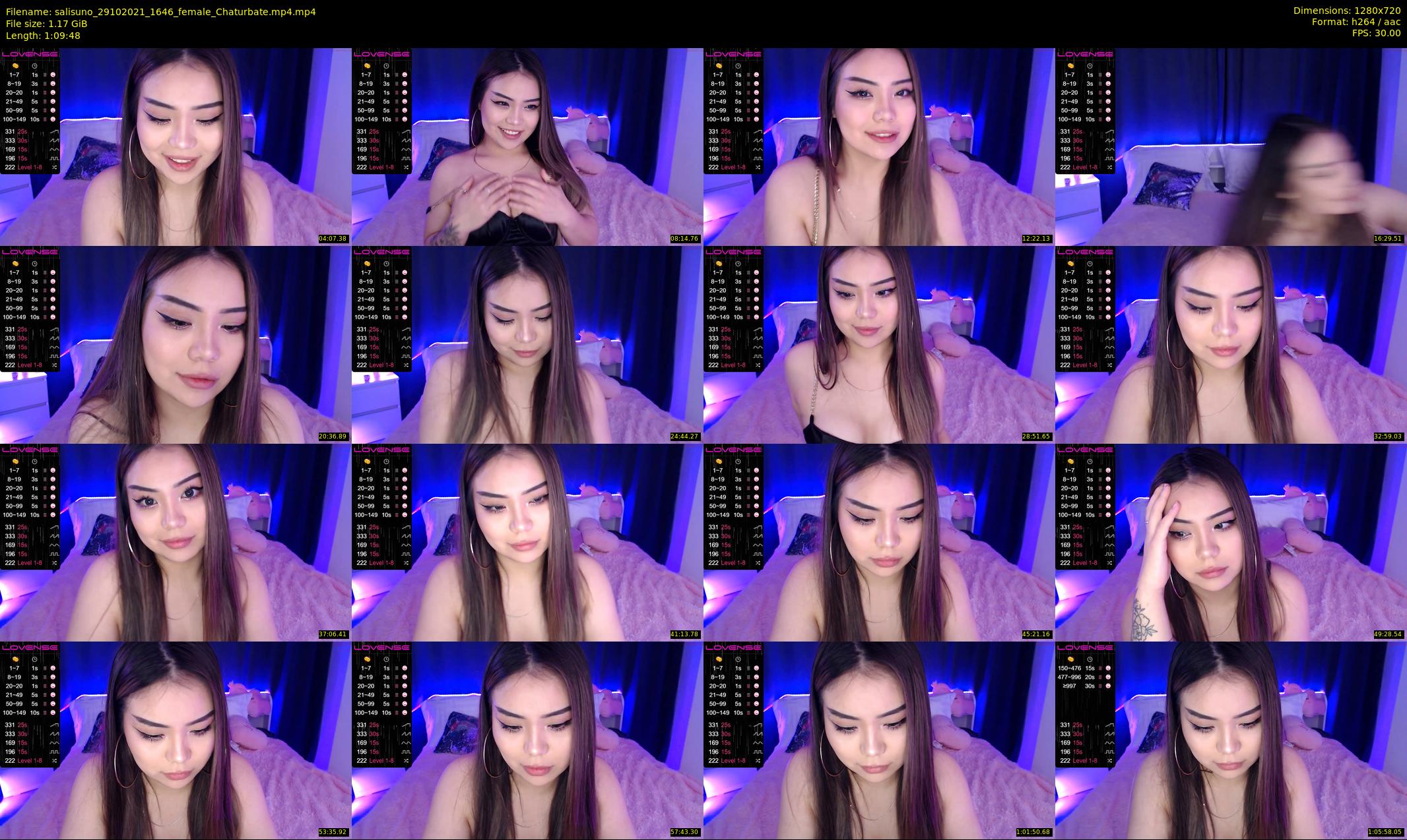 salisuno — 70 minute Chaturbate female cam show recording, 720p, Oct 29, 2021