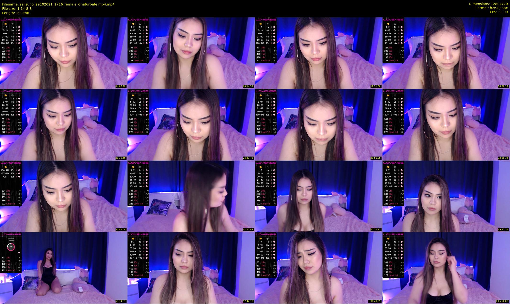 salisuno — 70 minute Chaturbate female cam show recording, 720p, Oct 29, 2021