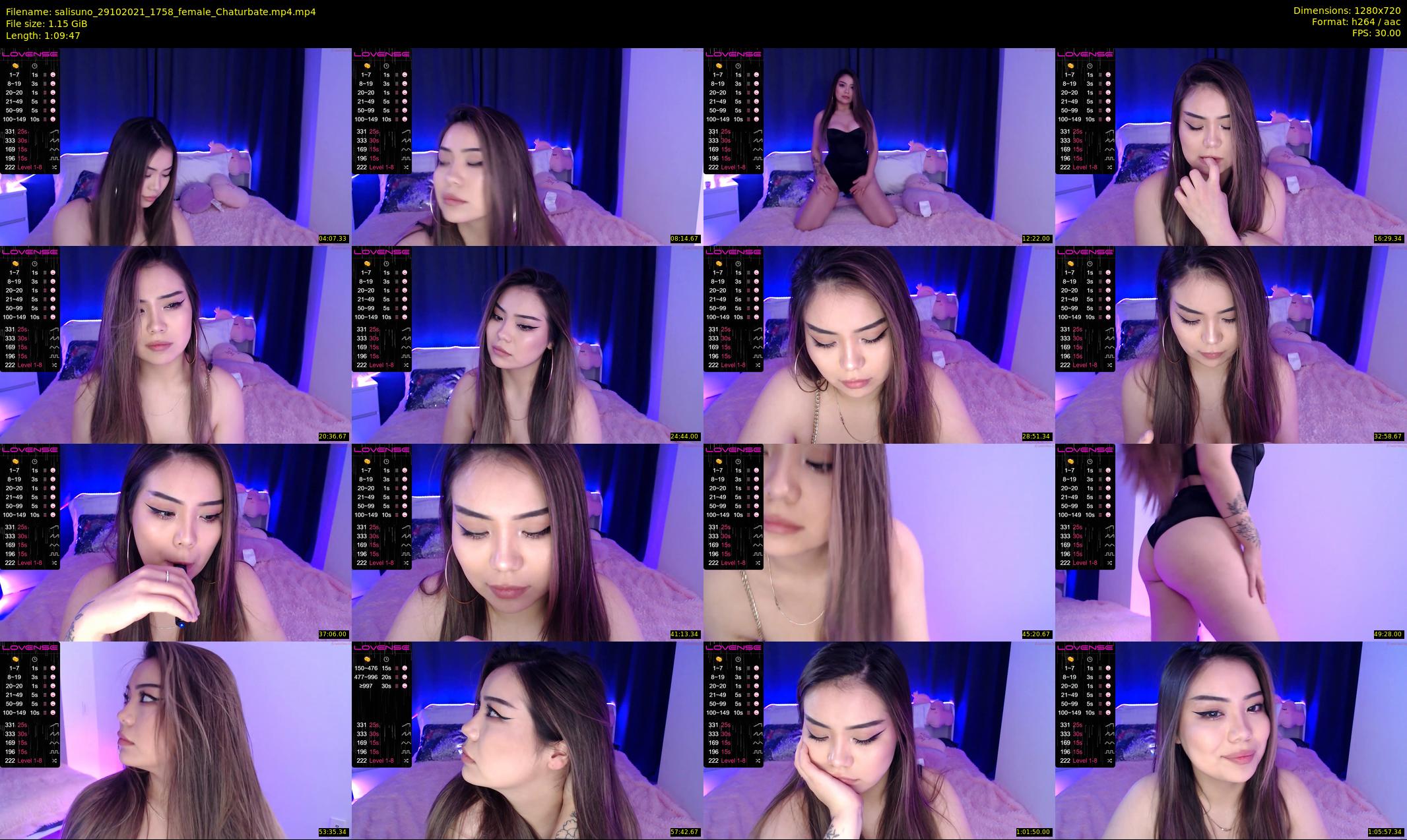 salisuno — 70 minute Chaturbate female cam show recording, 720p, Oct 29, 2021