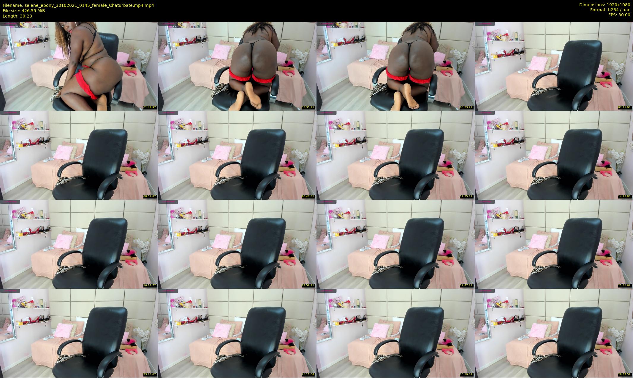selene_ebony — 31 minute Chaturbate female cam show recording, 1080p, Oct 30, 2021