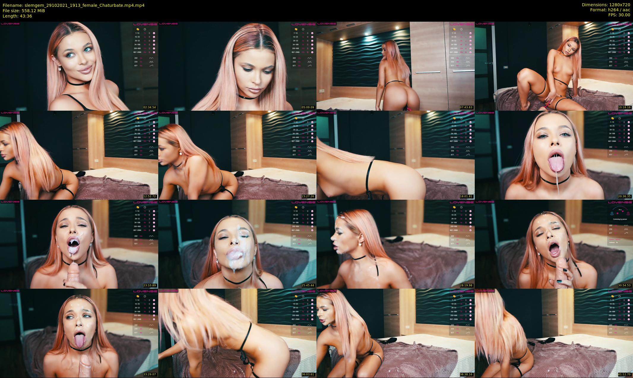 slemgem — 44 minute Chaturbate couple cam show recording, 720p, Oct 29, 2021