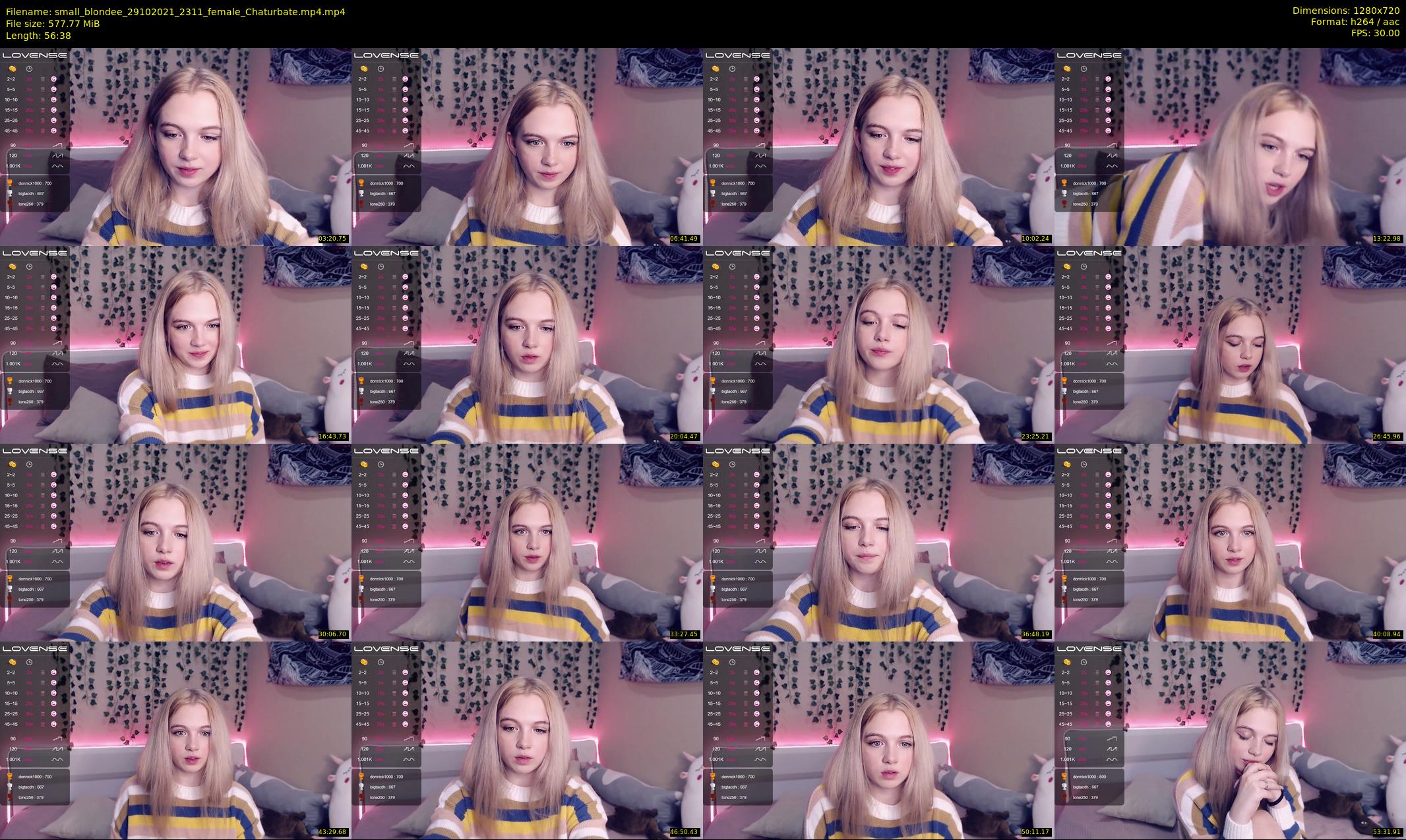 small_blondee — 57 minute Chaturbate female cam show recording, 720p, Oct 29, 2021