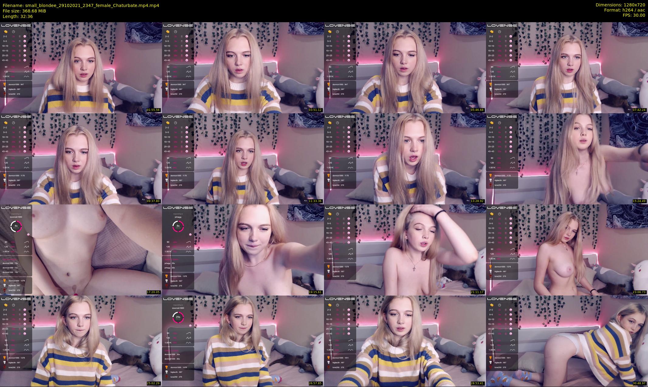 small_blondee — 33 minute Chaturbate female cam show recording, 720p, Oct 29, 2021