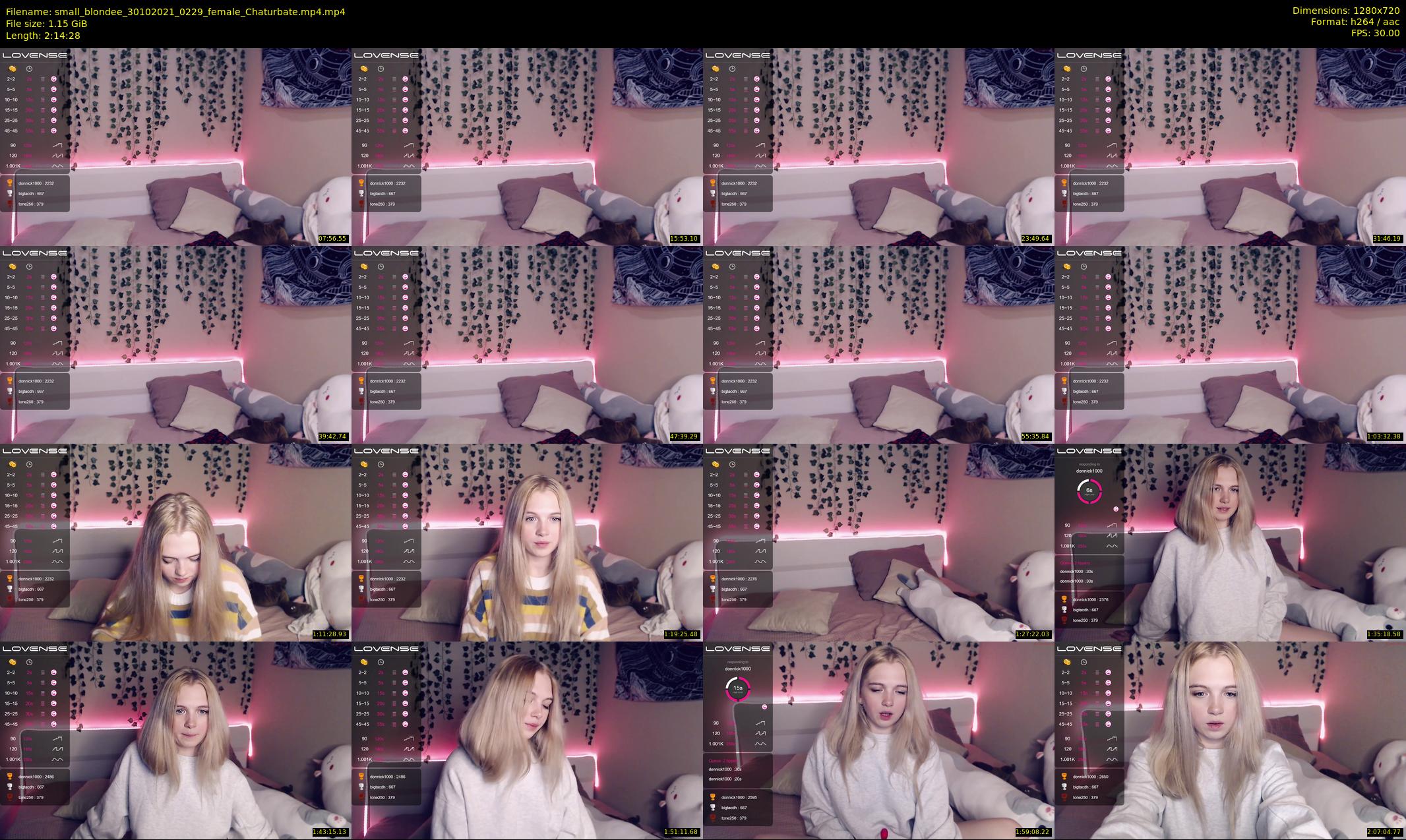 small_blondee — 135 minute Chaturbate female cam show recording, 720p, Oct 30, 2021