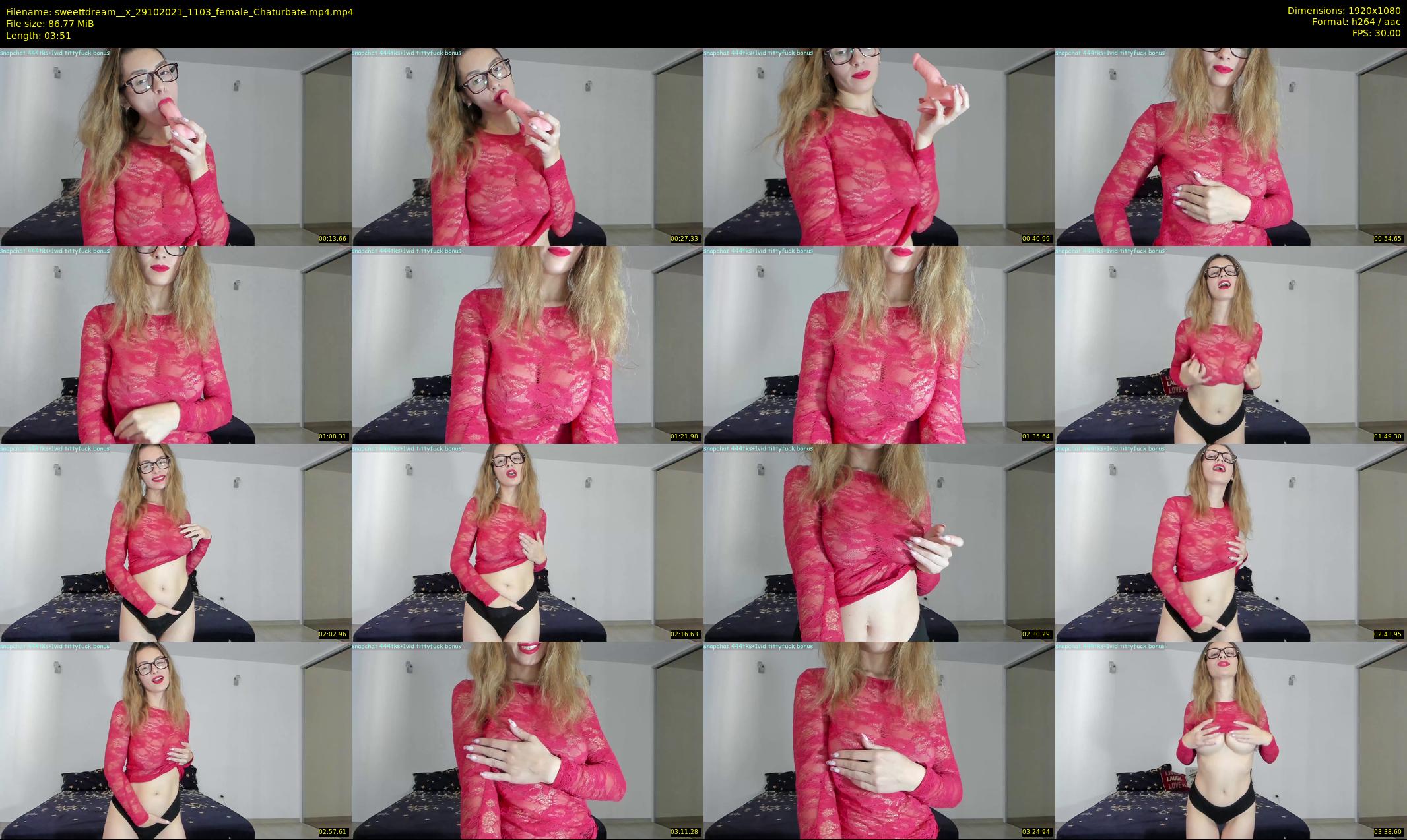 sweettdream__x — 4 minute Chaturbate female cam show recording, 1080p, Oct 29, 2021
