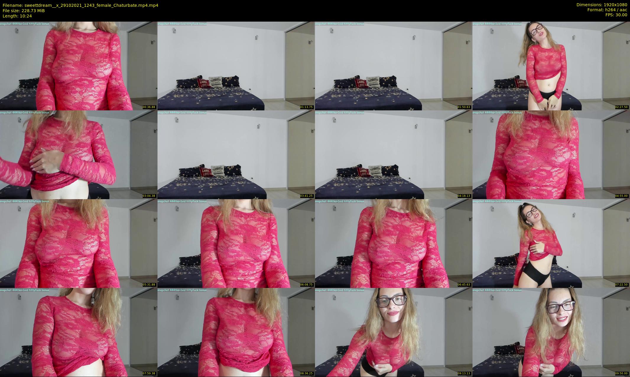 sweettdream__x — 11 minute Chaturbate female cam show recording, 1080p, Oct 29, 2021