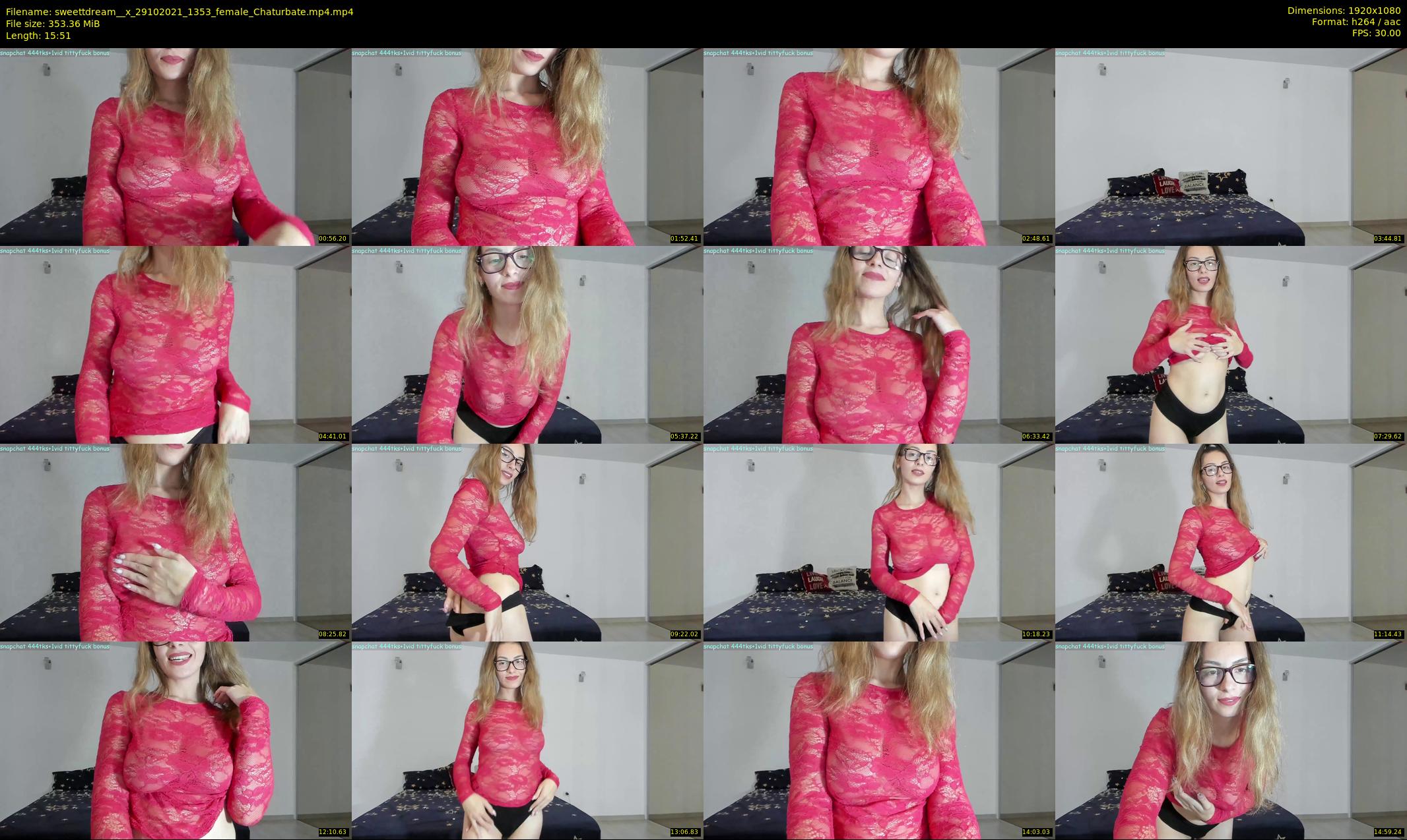 sweettdream__x — 16 minute Chaturbate female cam show recording, 1080p, Oct 29, 2021