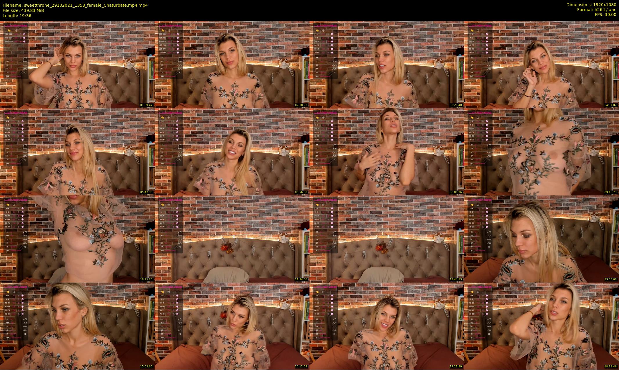 sweetthrone — 20 minute Chaturbate couple cam show recording, 1080p, Oct 29, 2021