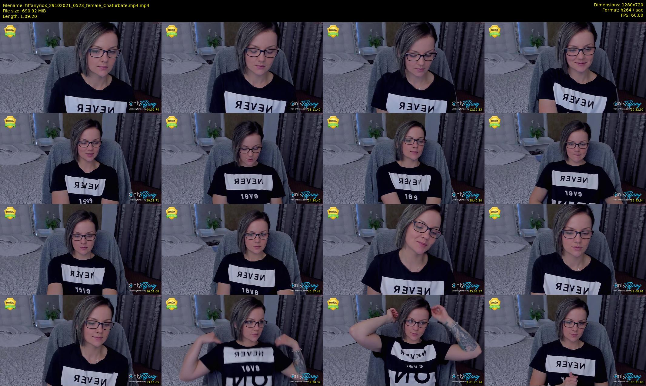 tiffanyriox — 70 minute Chaturbate female cam show recording, 720p, Oct 29, 2021