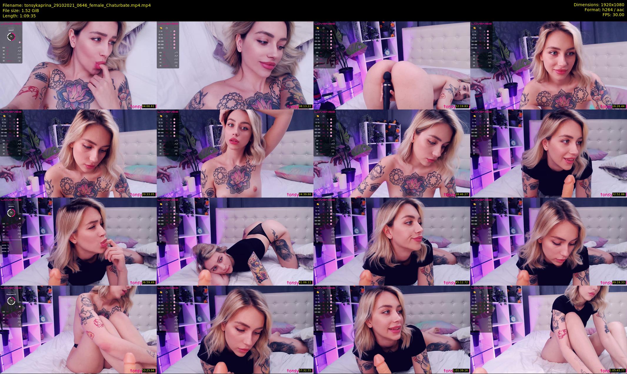 tonsykaprina — 70 minute Chaturbate couple cam show recording, 1080p, Oct 29, 2021