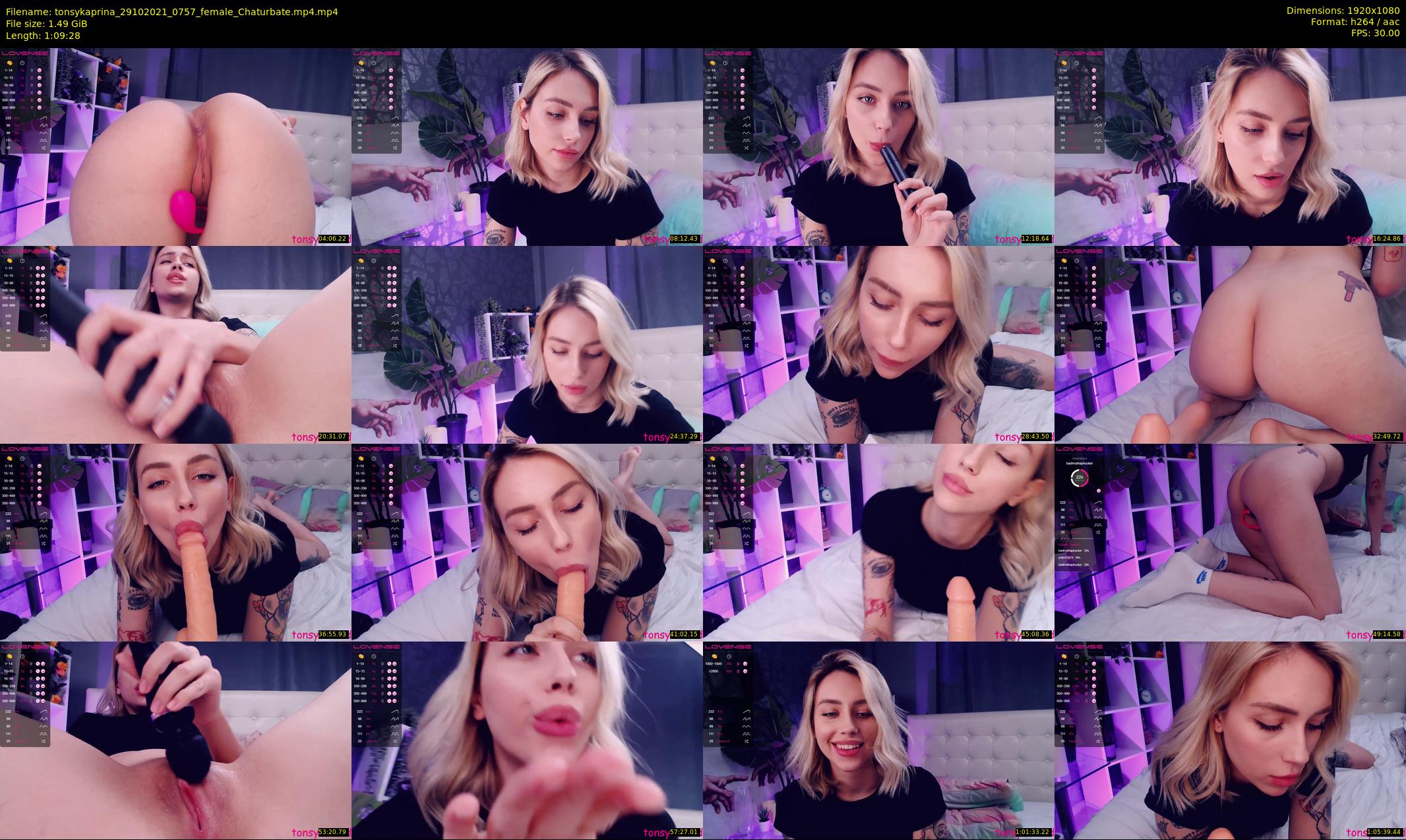 tonsykaprina — 70 minute Chaturbate couple cam show recording, 1080p, Oct 29, 2021
