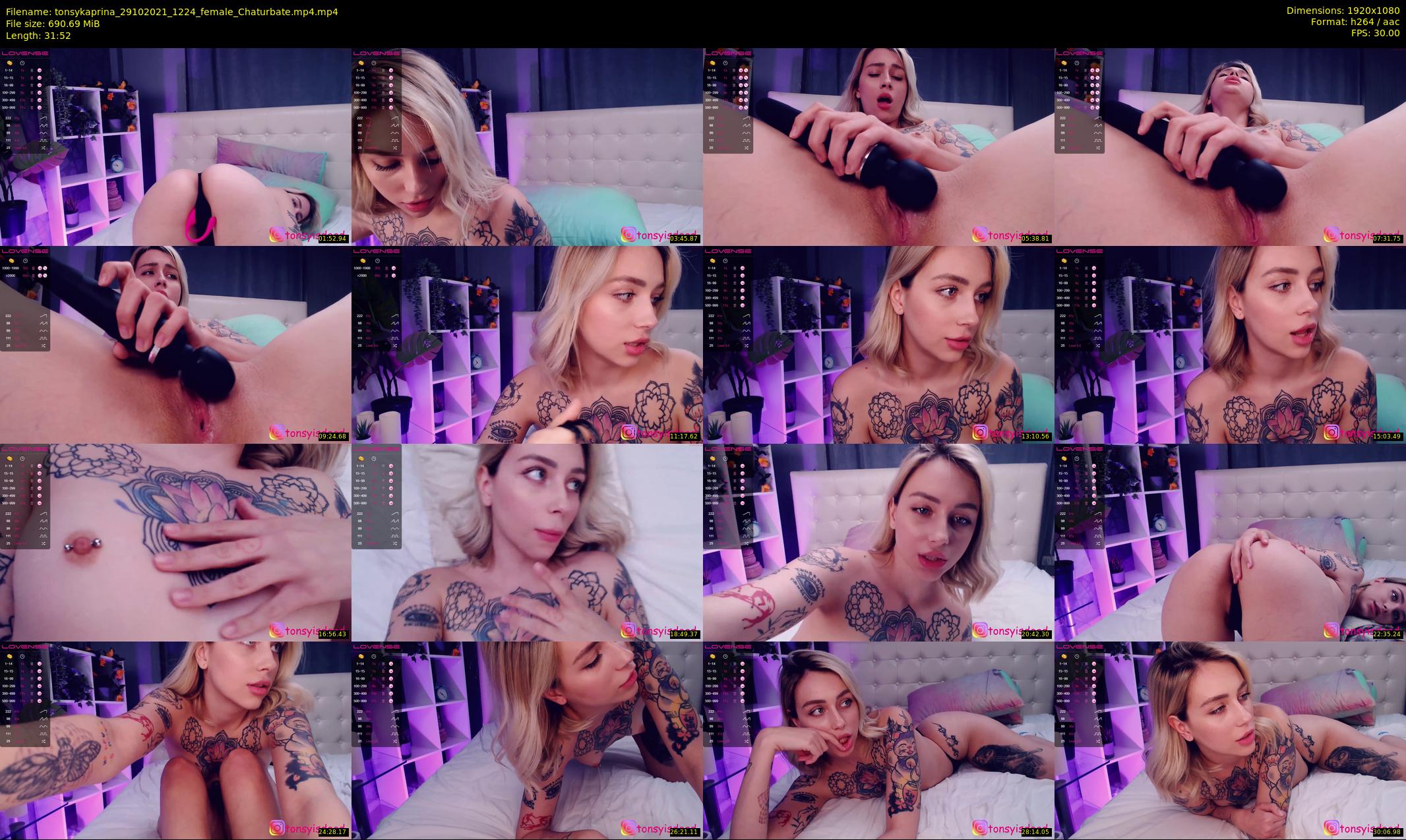 tonsykaprina — 32 minute Chaturbate couple cam show recording, 1080p, Oct 29, 2021