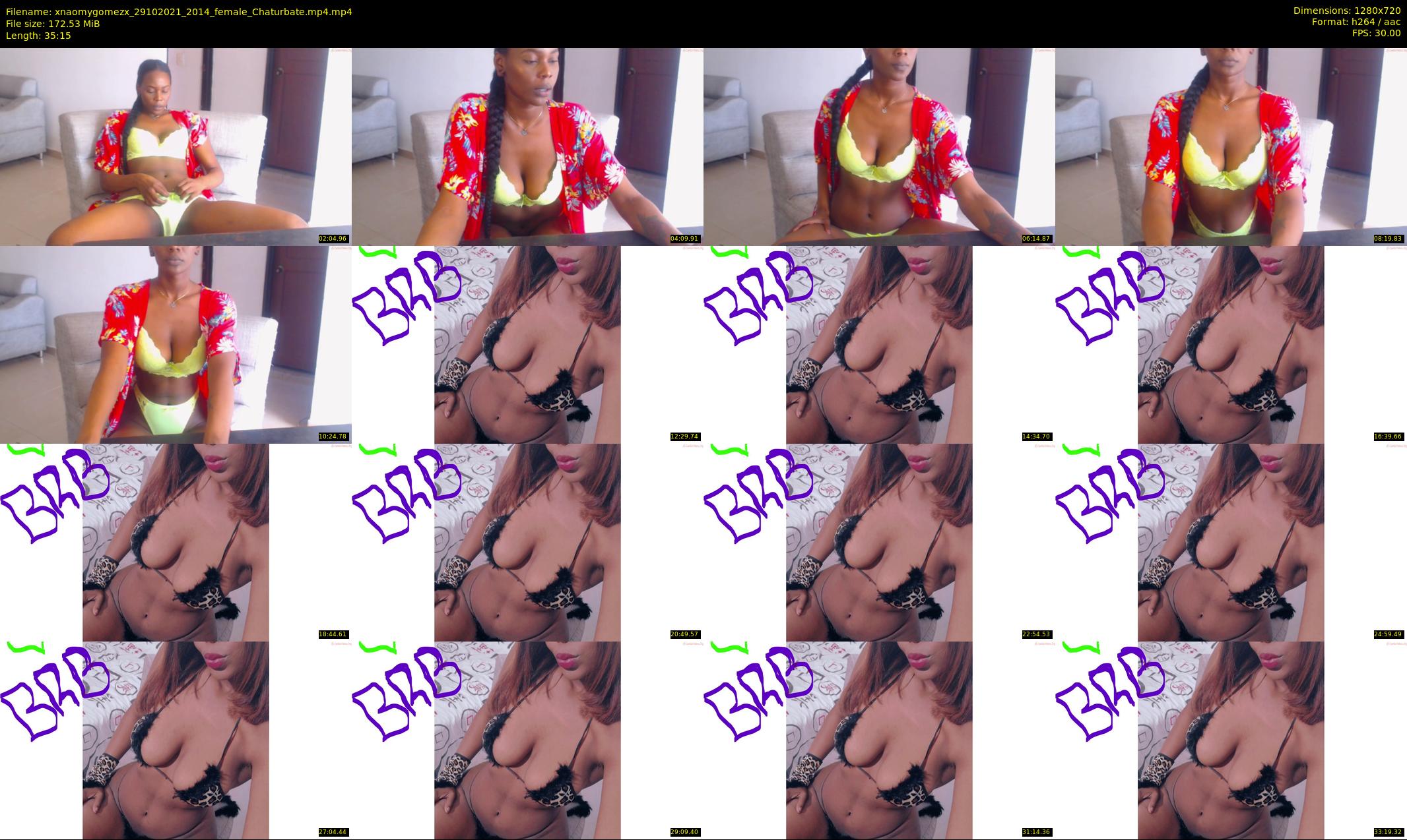 xnaomygomezx — 36 minute Chaturbate female cam show recording, 720p, Oct 29, 2021