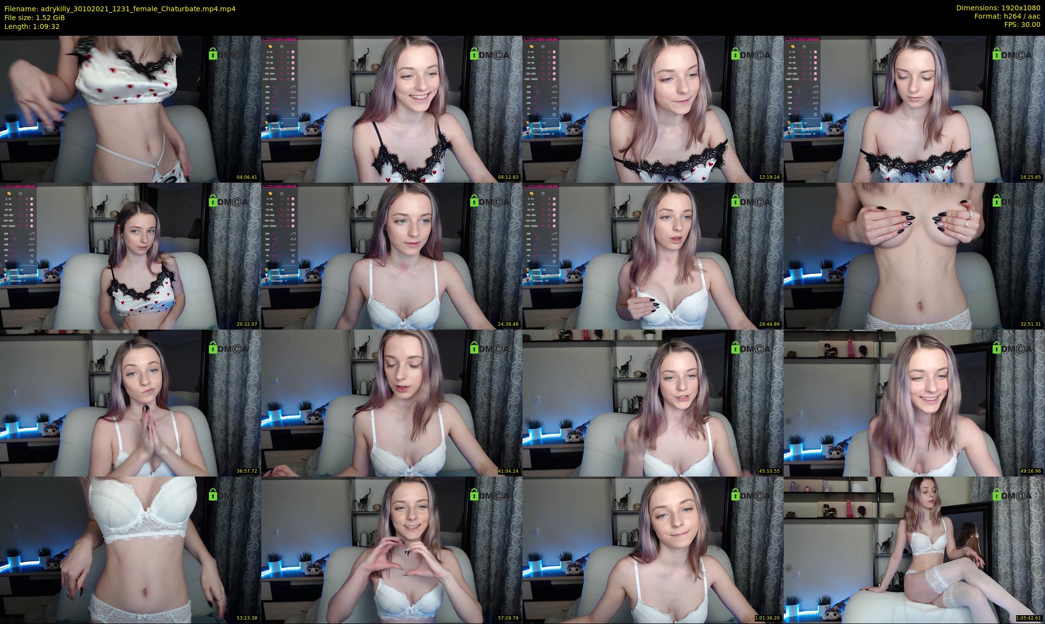 adrykilly — 70 minute Chaturbate female cam show recording, 1080p, Oct 30, 2021