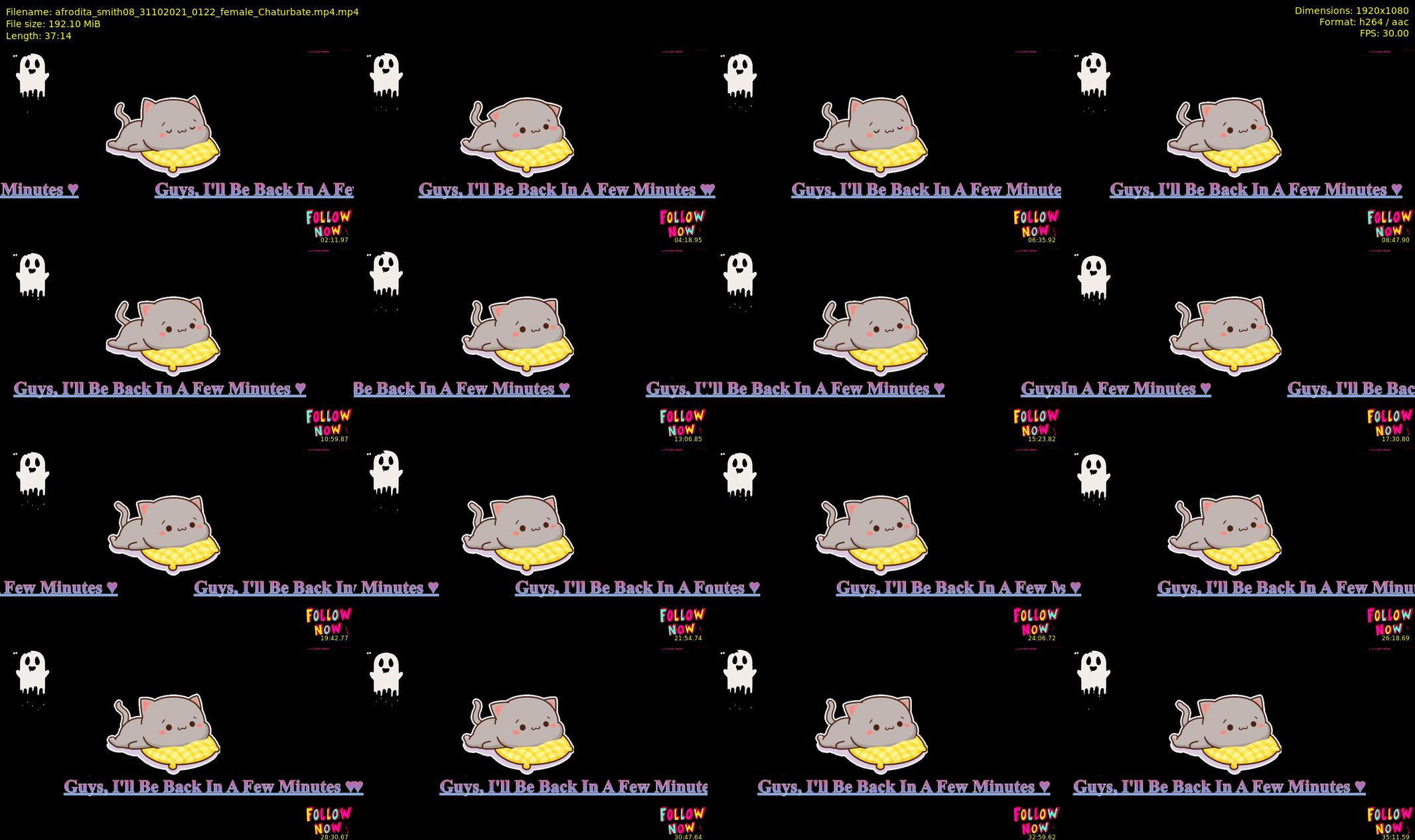 afrodita_smith08 — 38 minute Chaturbate female cam show recording, 1080p, Oct 31, 2021