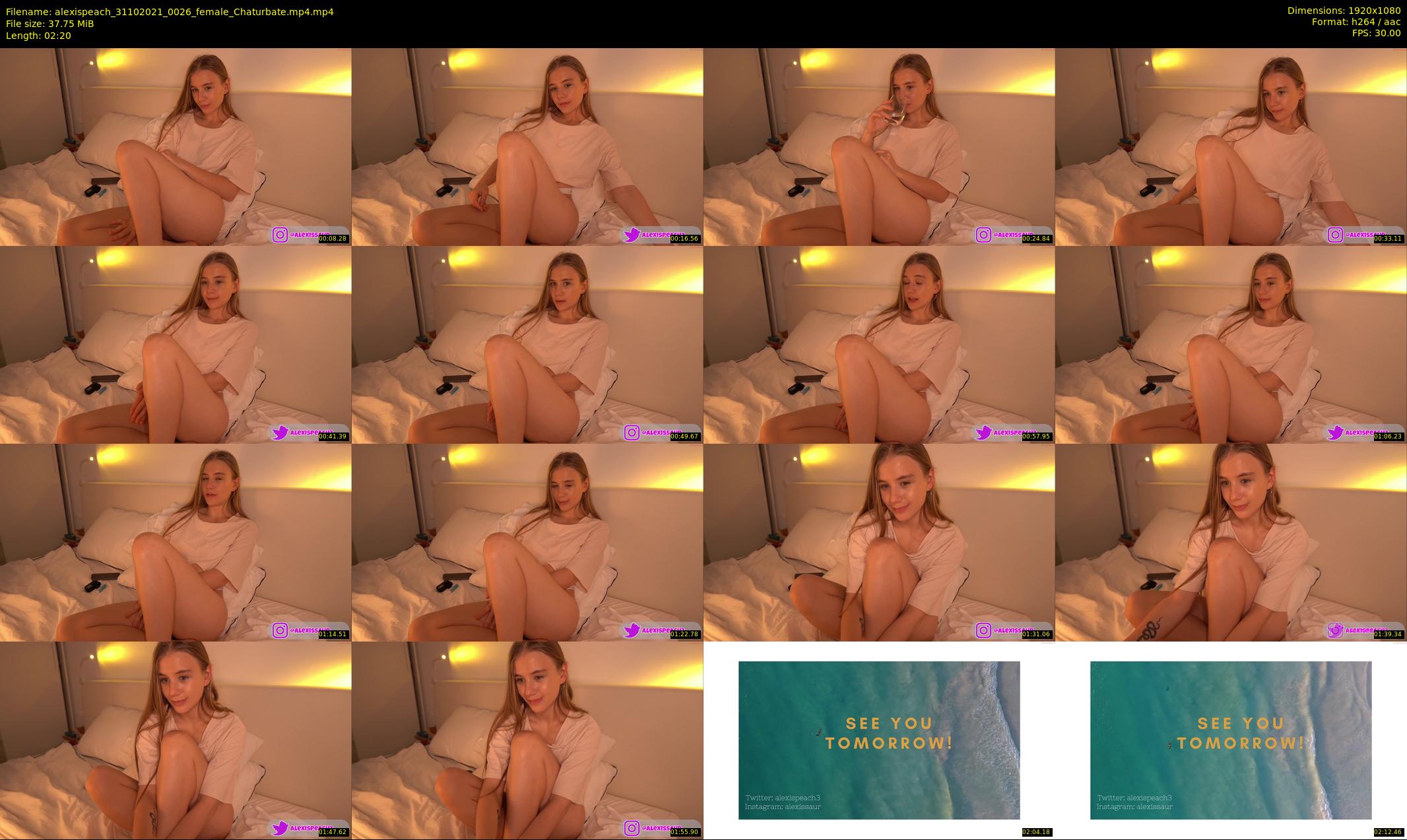 alexispeach — 3 minute Chaturbate female cam show recording, 1080p, Oct 31, 2021