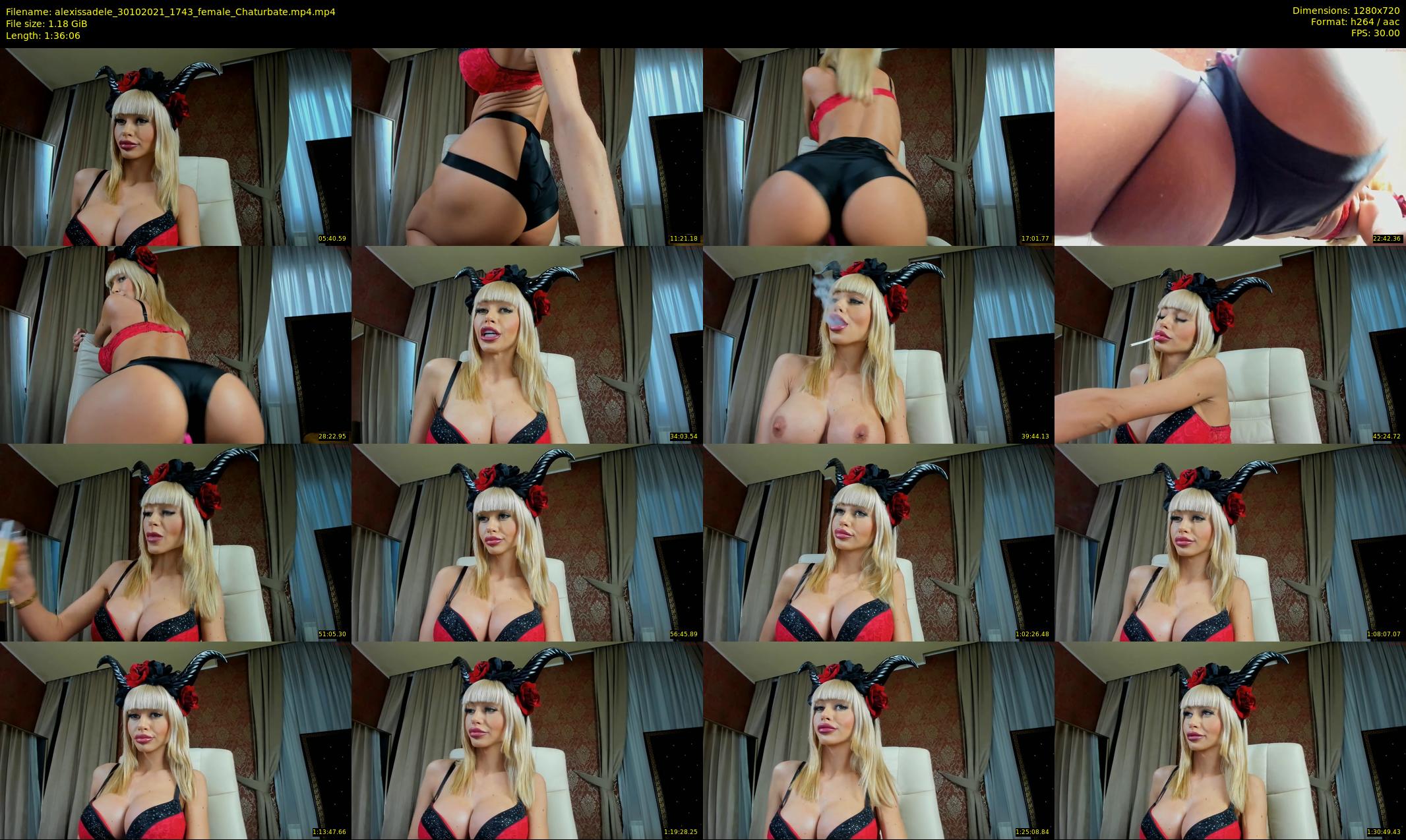 alexissadele — 97 minute Chaturbate female cam show recording, 720p, Oct 30, 2021