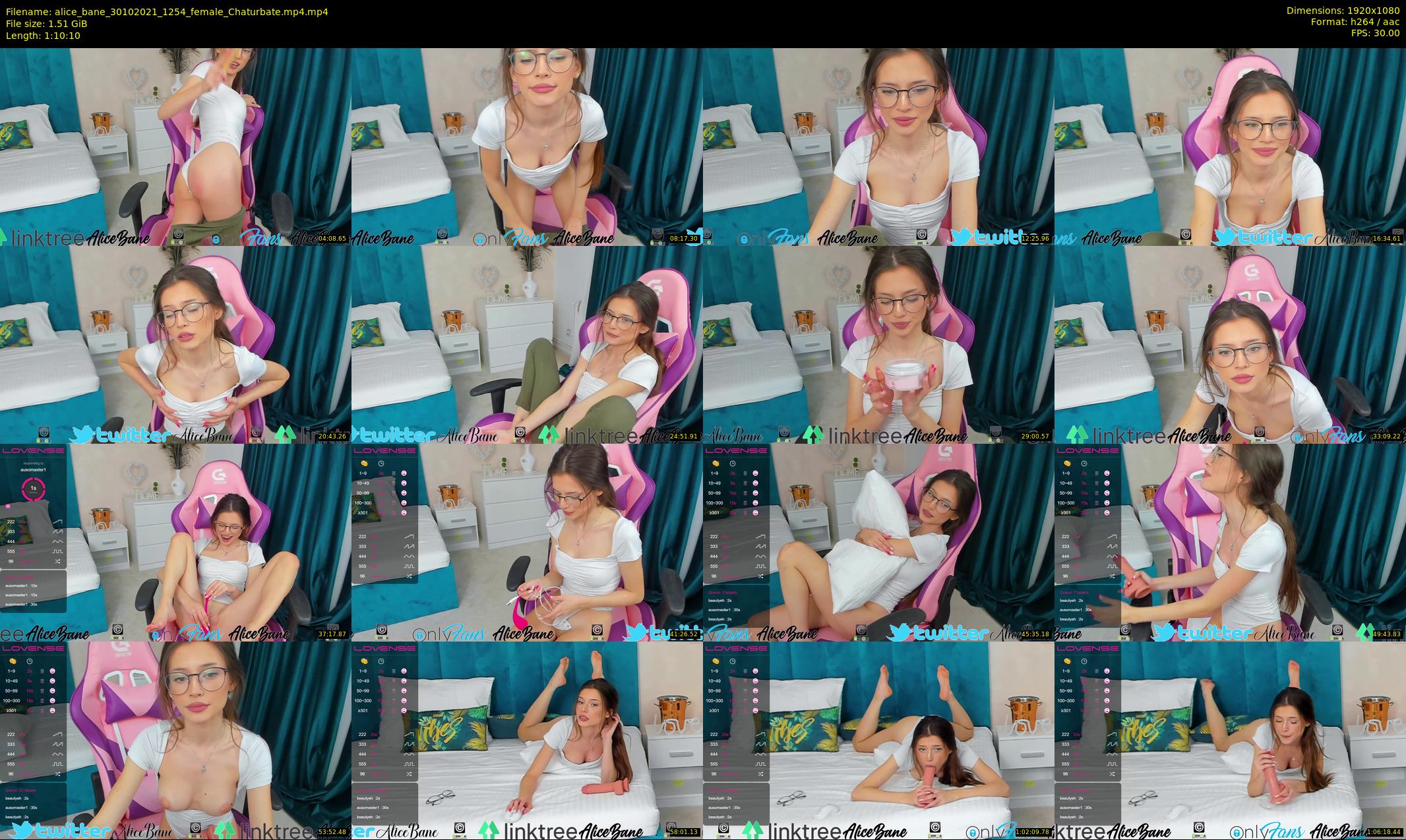 alice_bane — 71 minute Chaturbate female cam show recording, 1080p, Oct 30, 2021