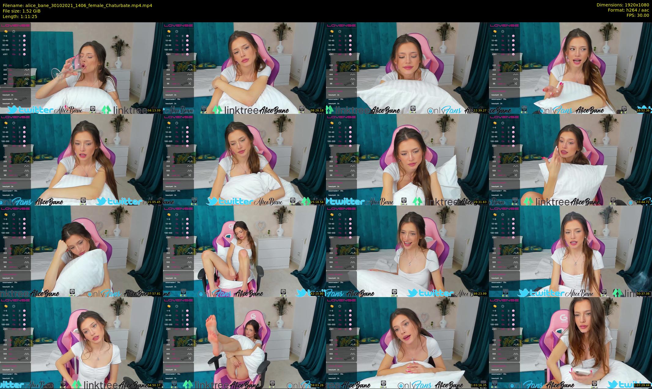 alice_bane — 72 minute Chaturbate female cam show recording, 1080p, Oct 30, 2021